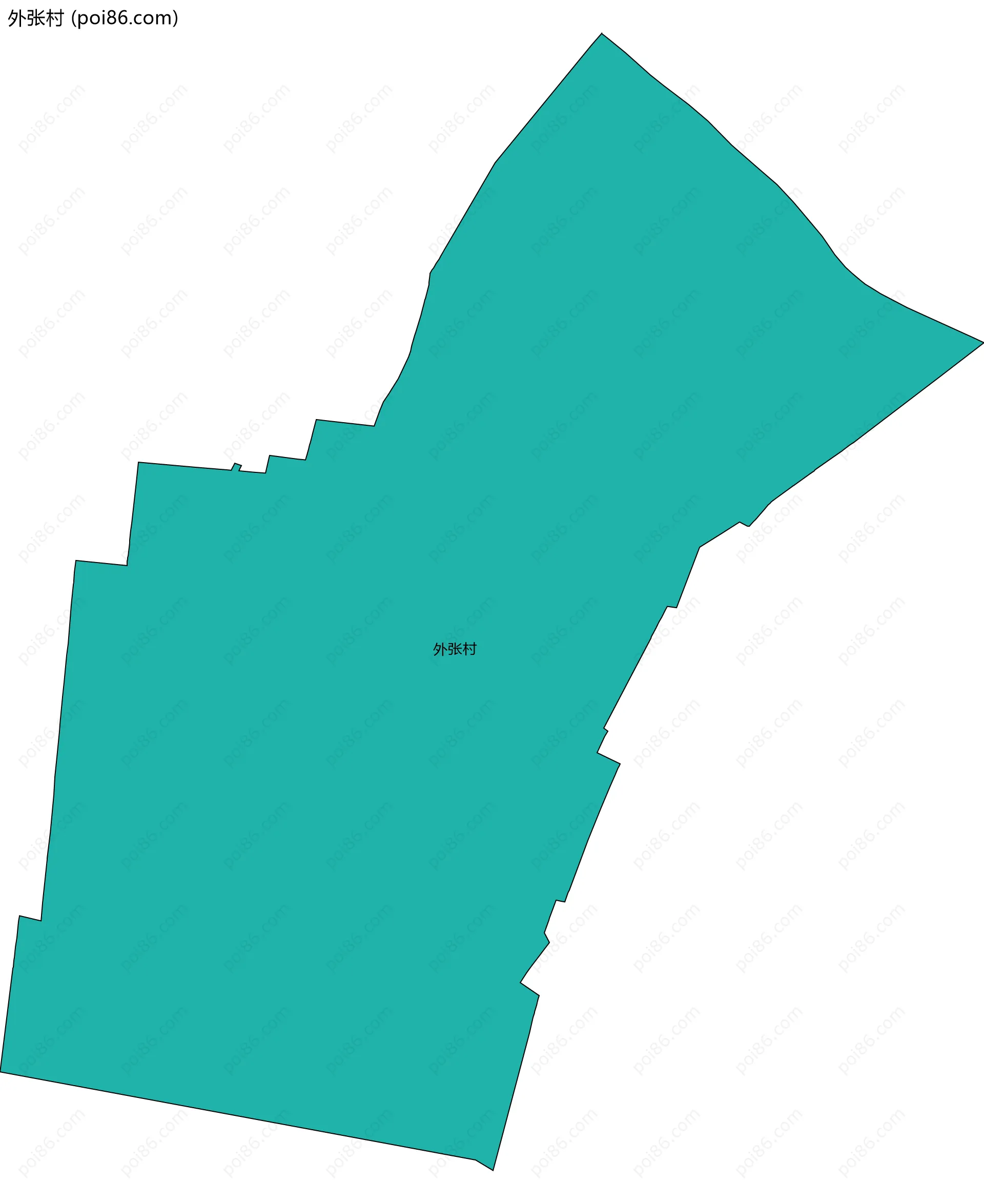 外张村边界地图