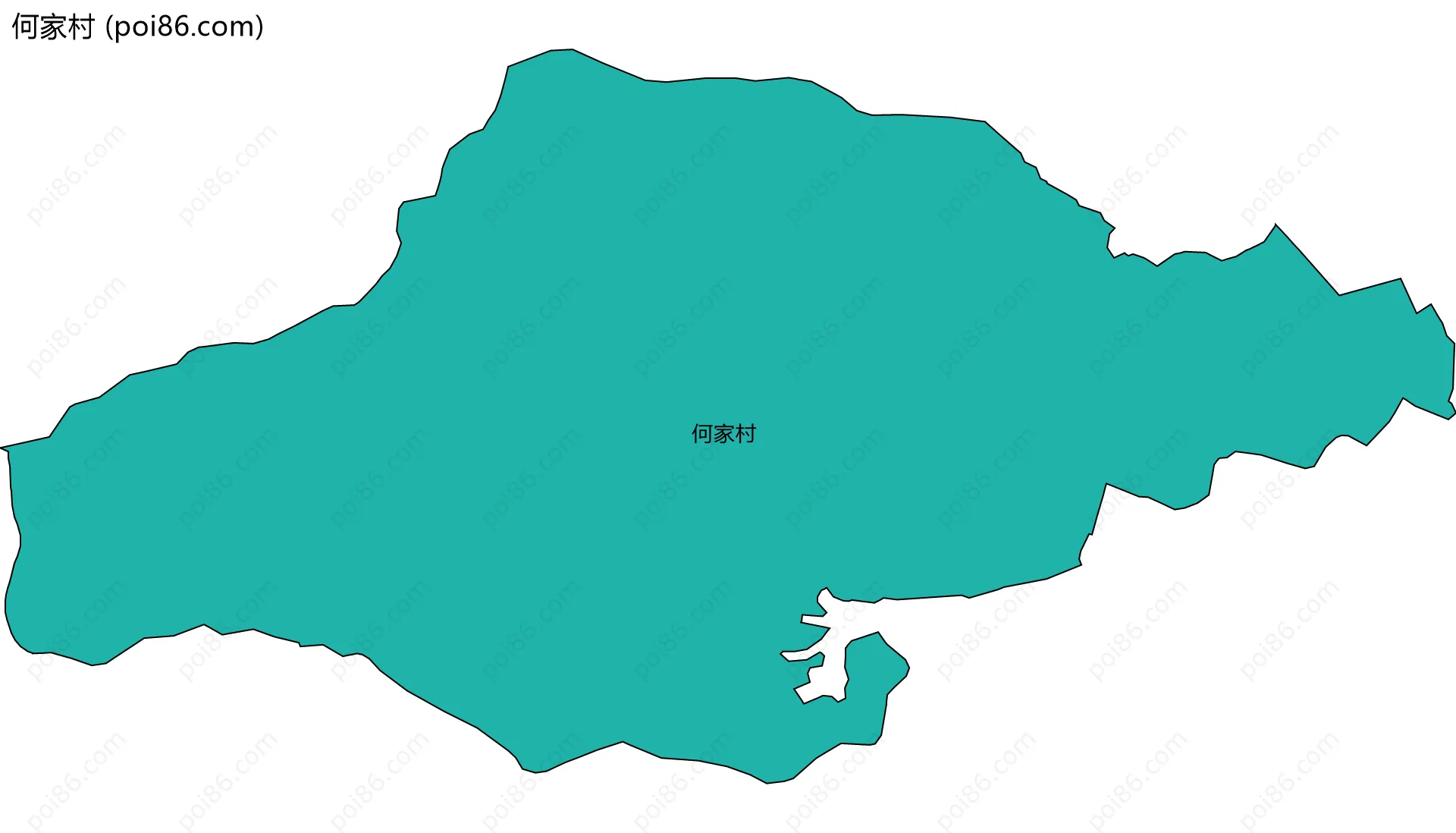 何家村边界地图