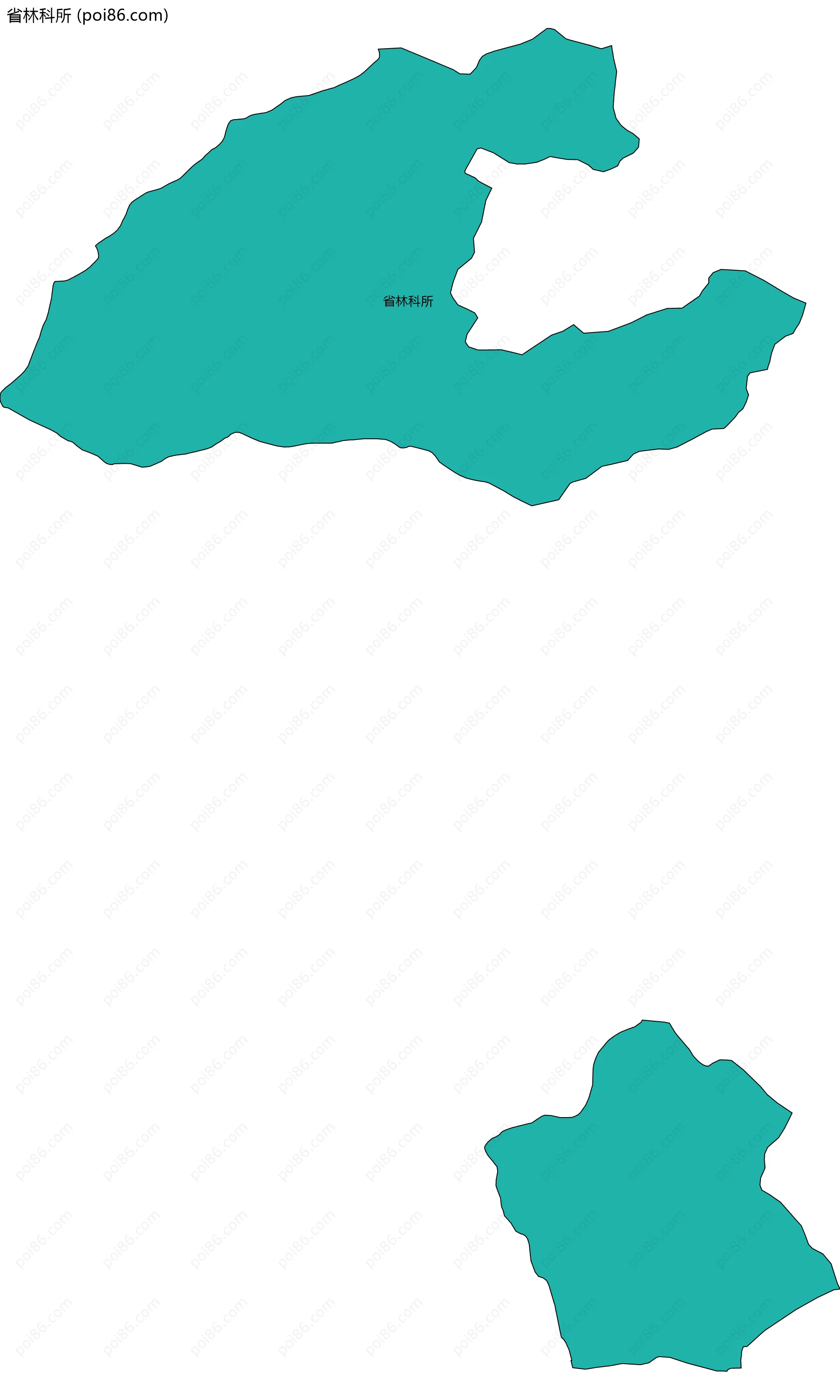 省林科所边界地图