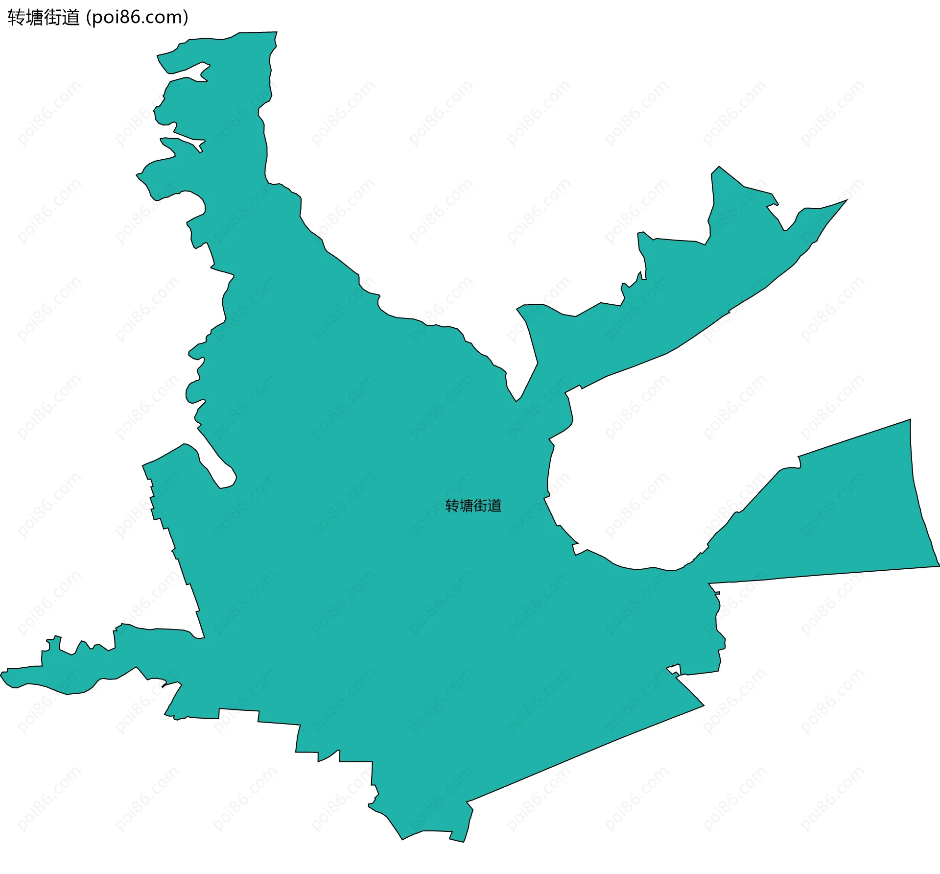 转塘街道边界地图