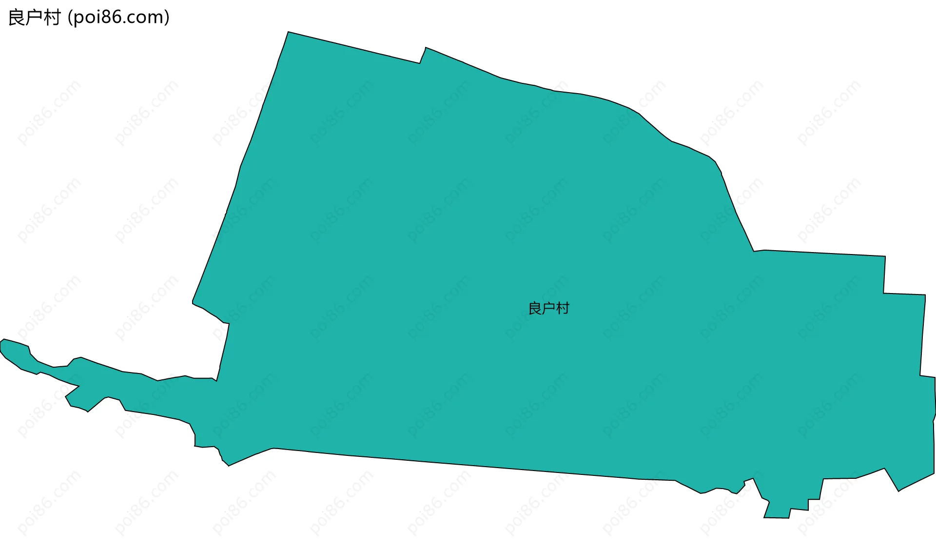 良户村边界地图