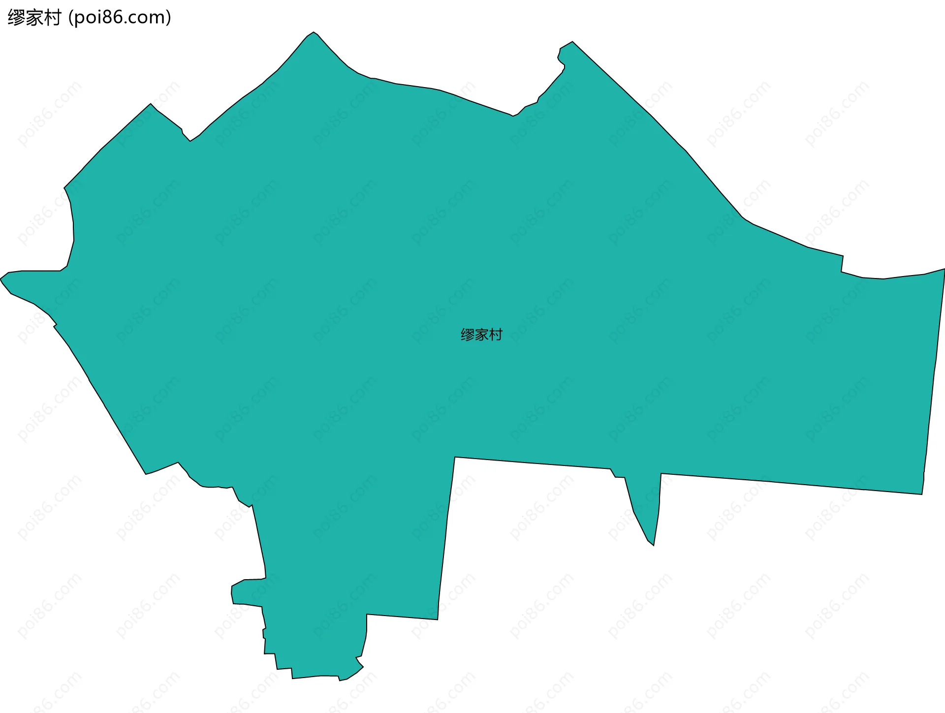 缪家村边界地图