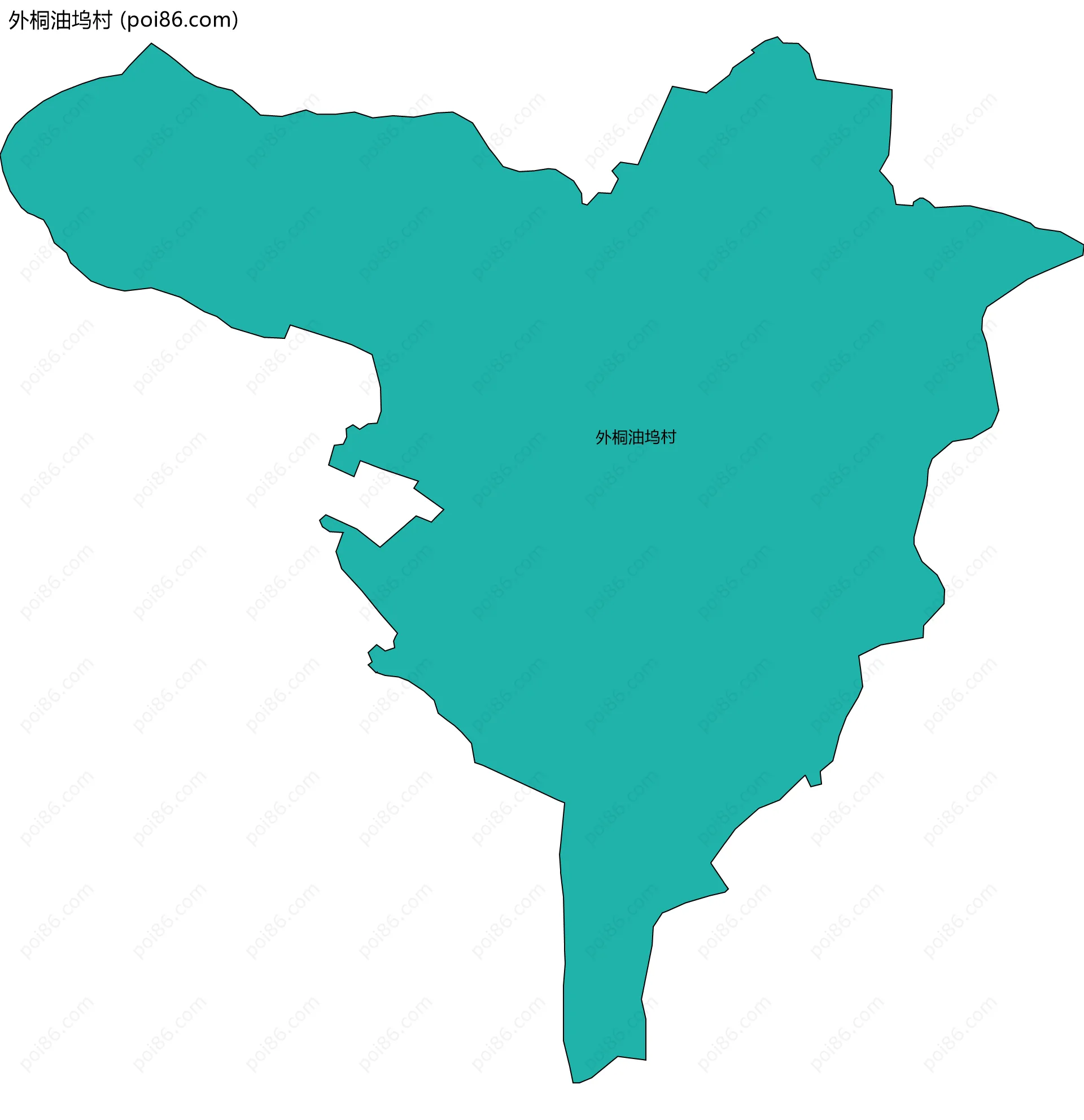 外桐油坞村边界地图