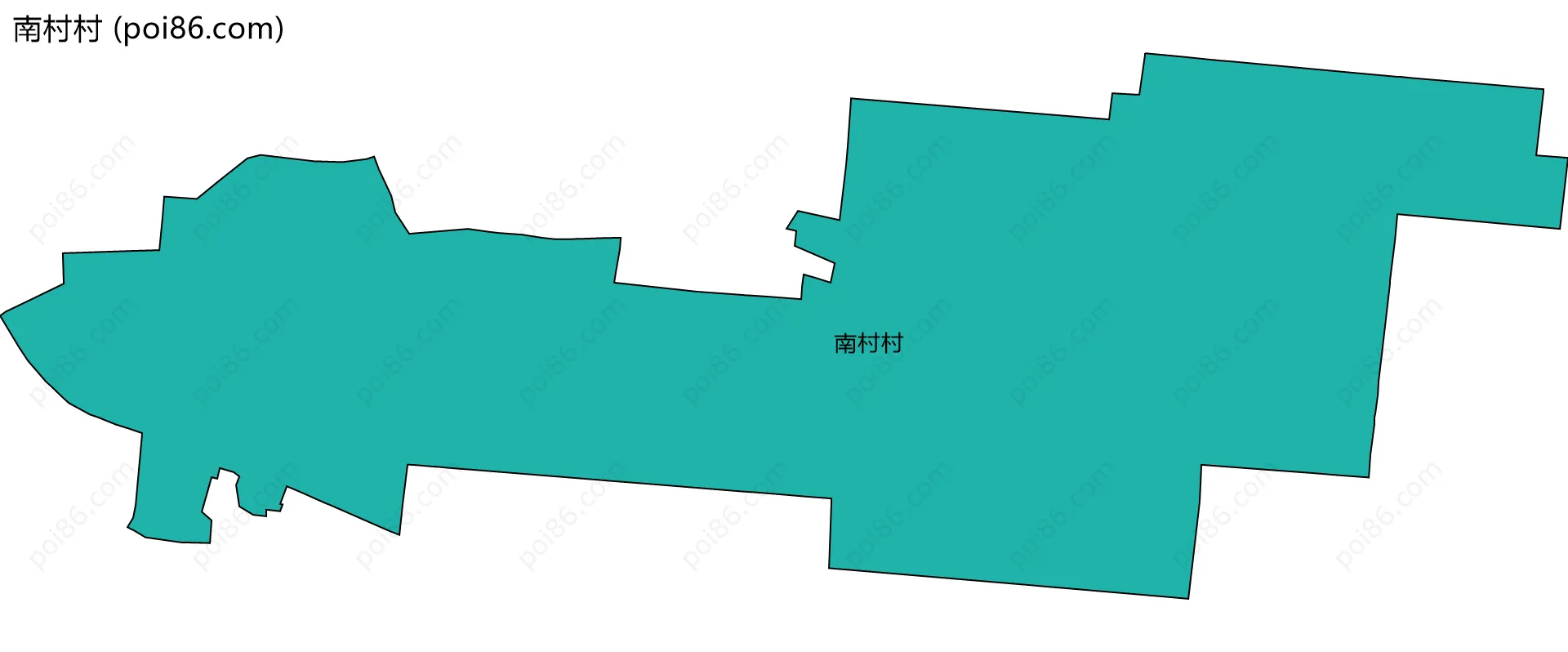 南村村边界地图