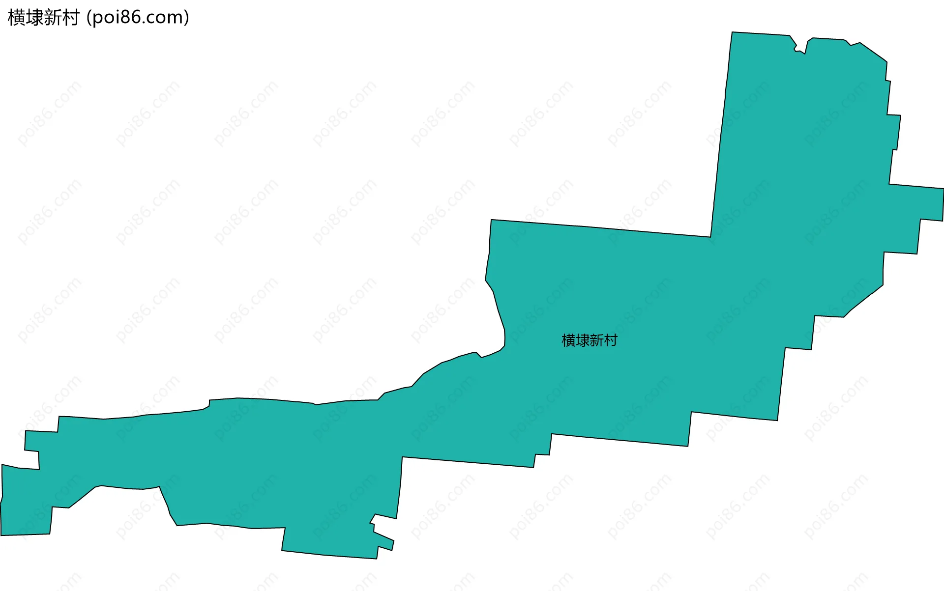 横埭新村边界地图