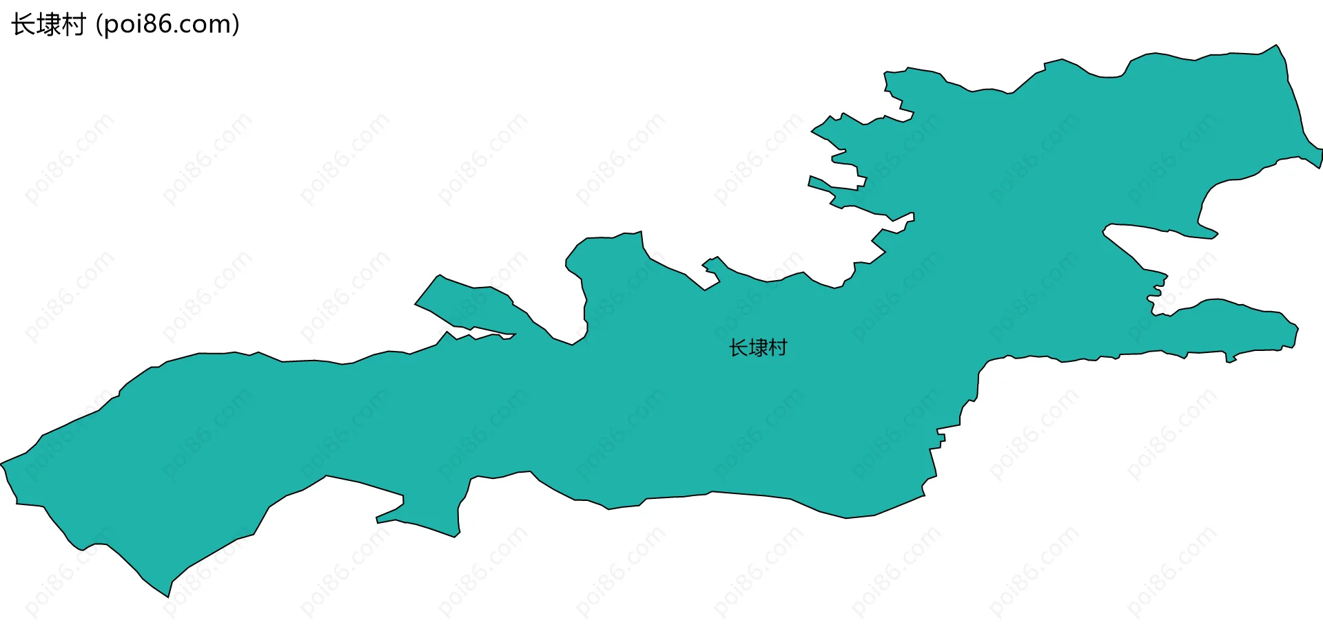 长埭村边界地图