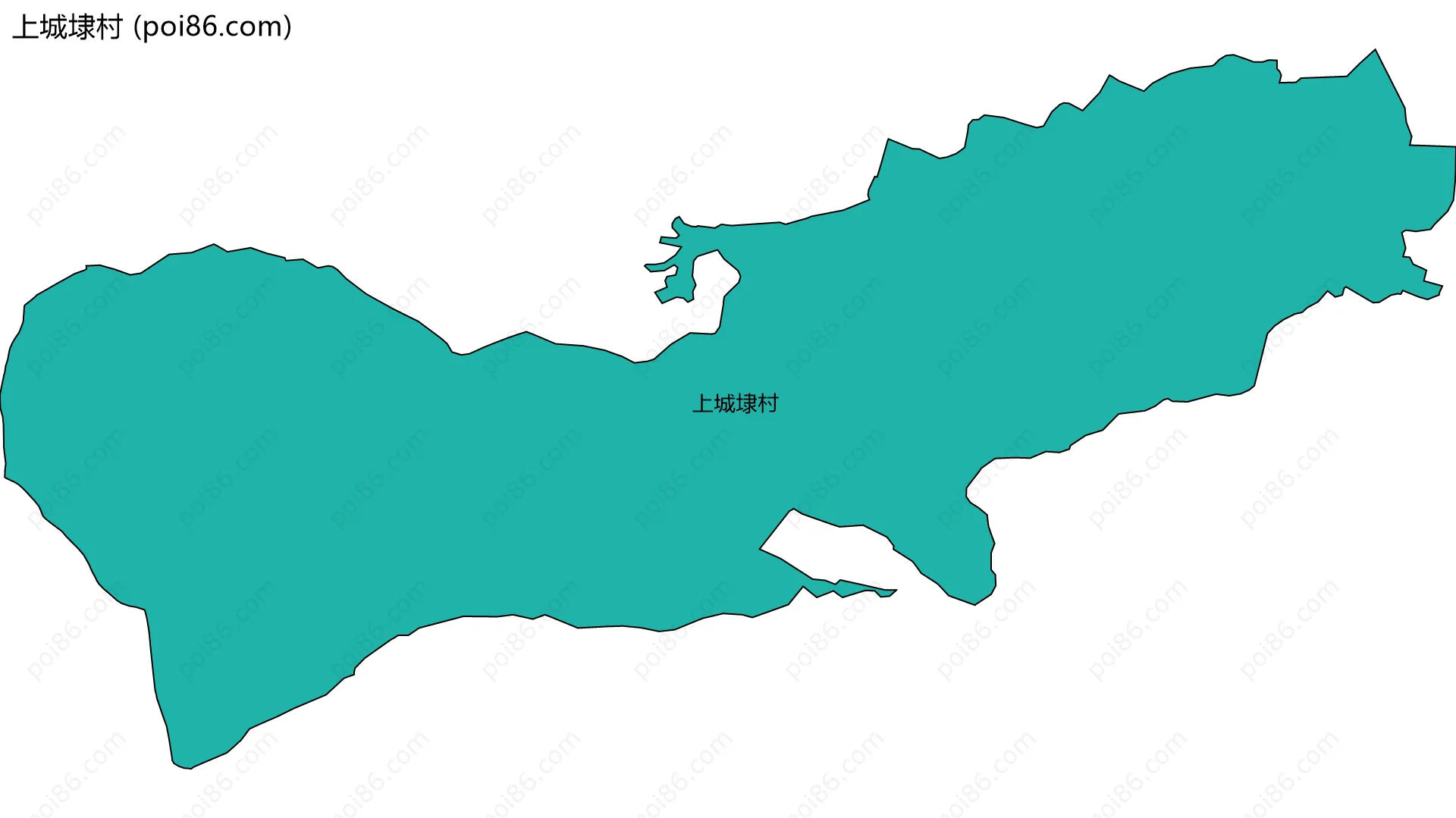 上城埭村边界地图