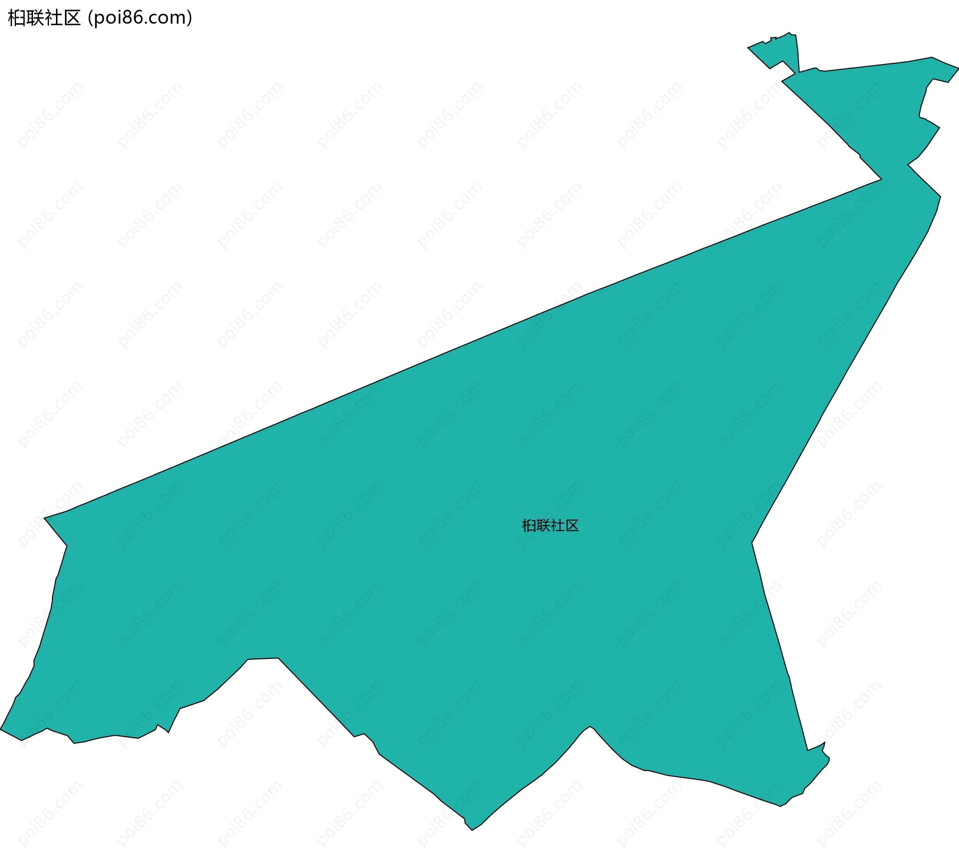 桕联社区边界地图