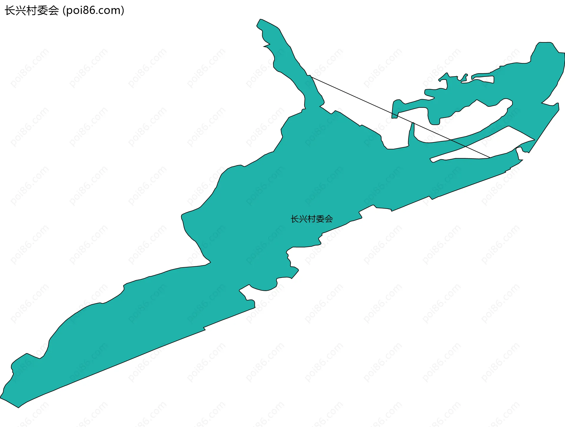 长兴村委会边界地图