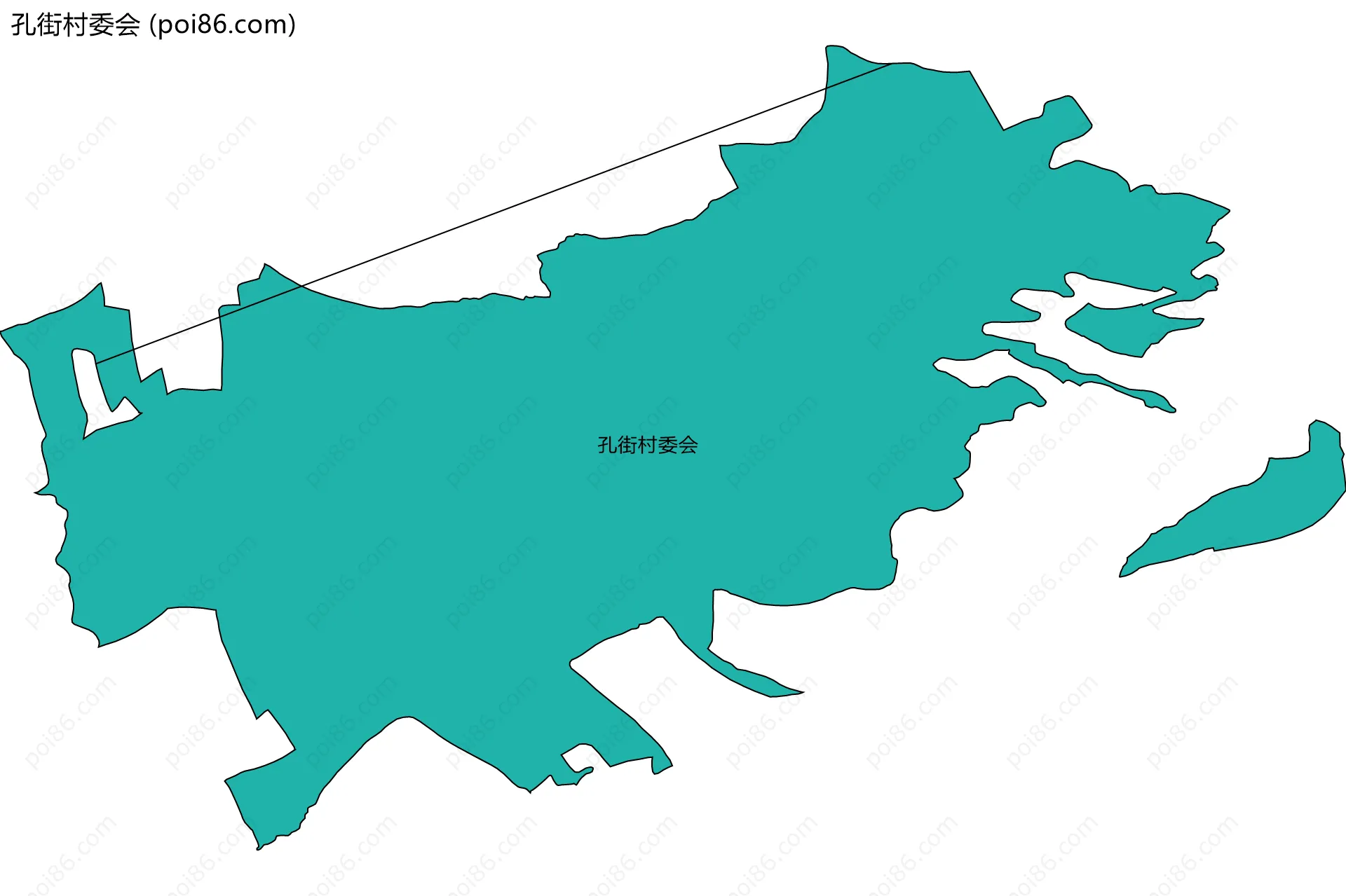 孔街村委会边界地图