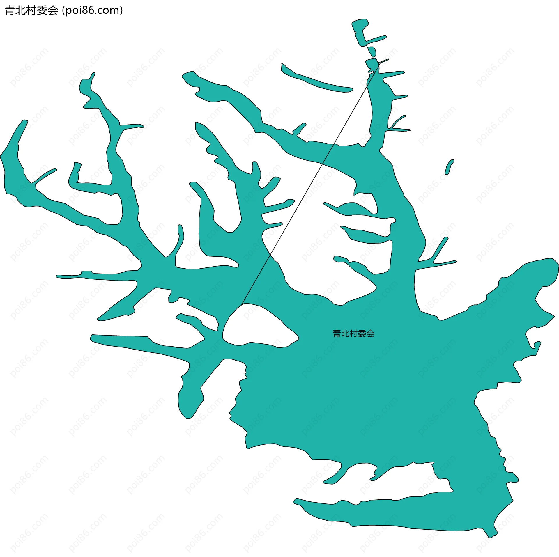 青北村委会边界地图