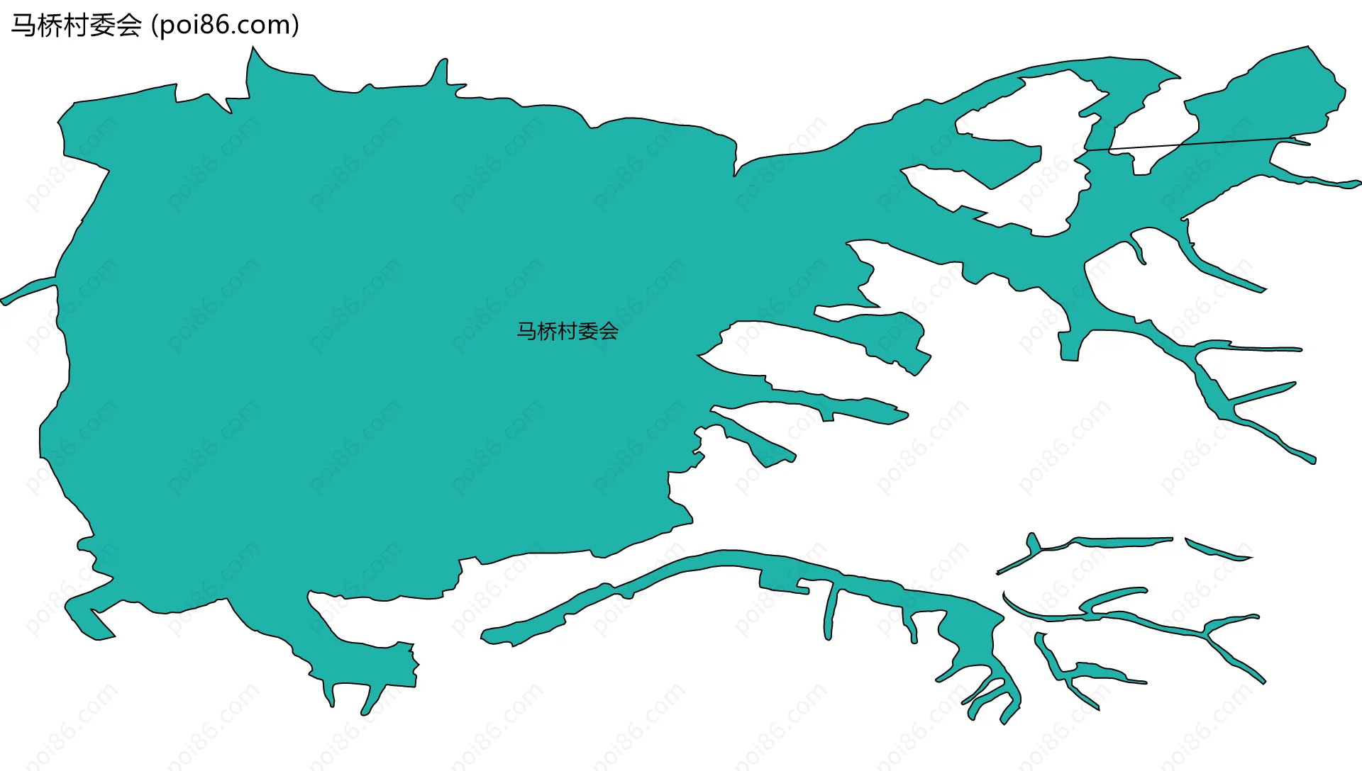 马桥村委会边界地图