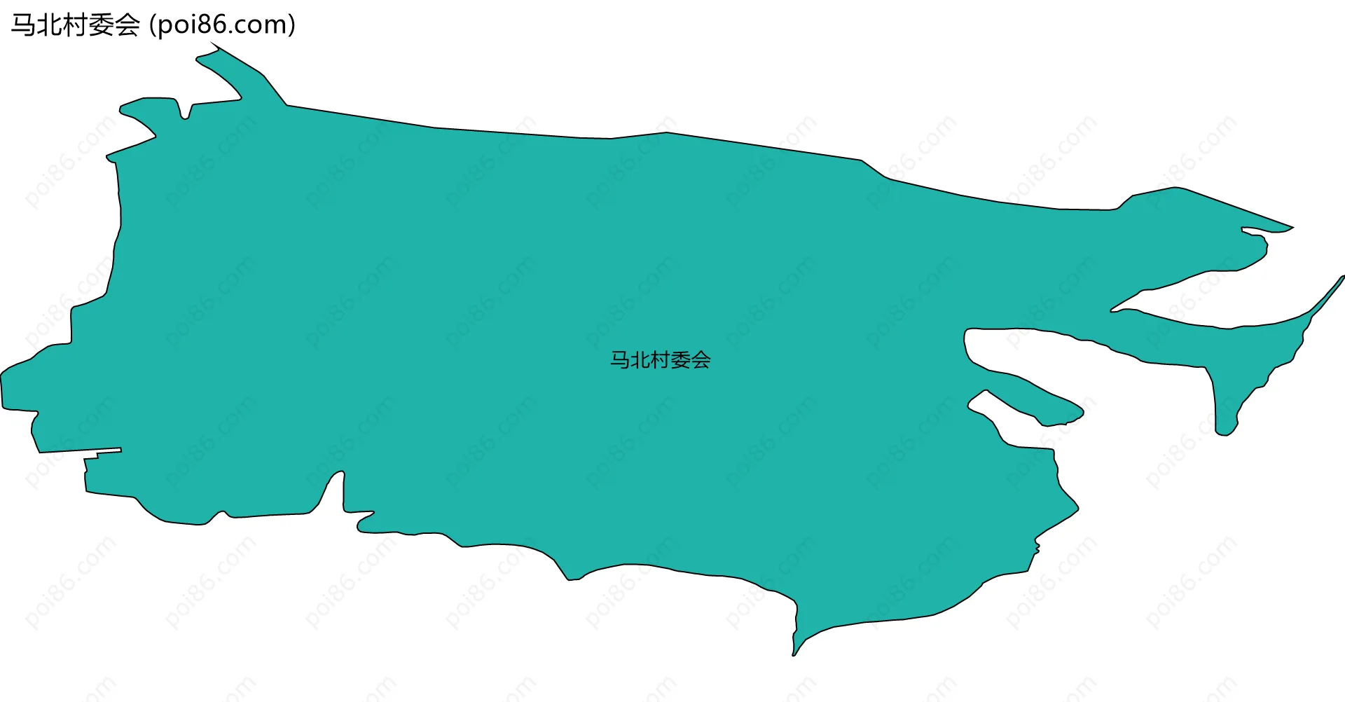 马北村委会边界地图