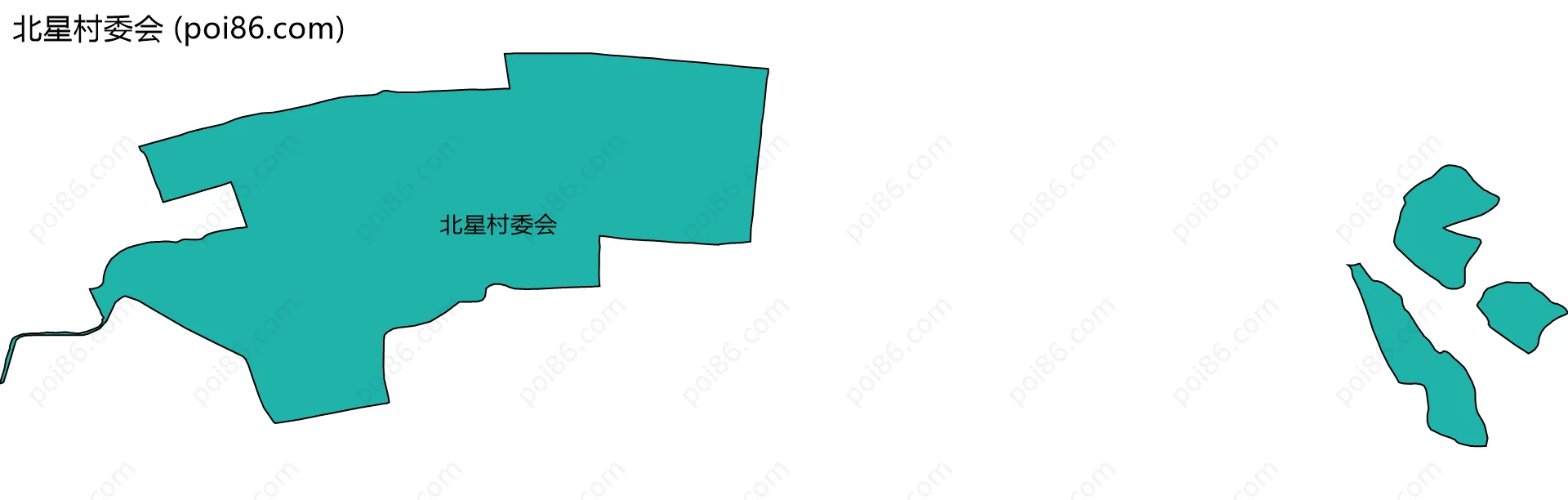 北星村委会边界地图