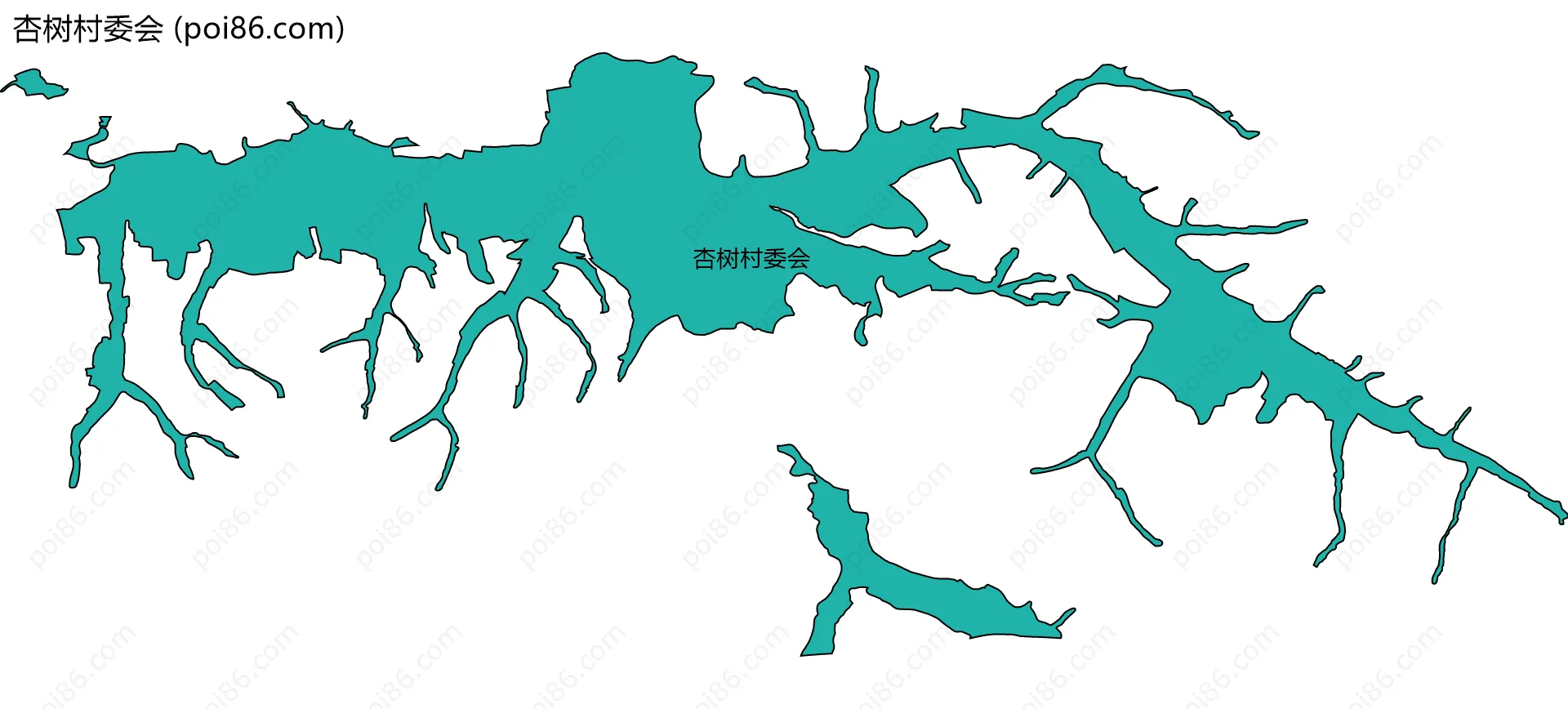 杏树村委会边界地图