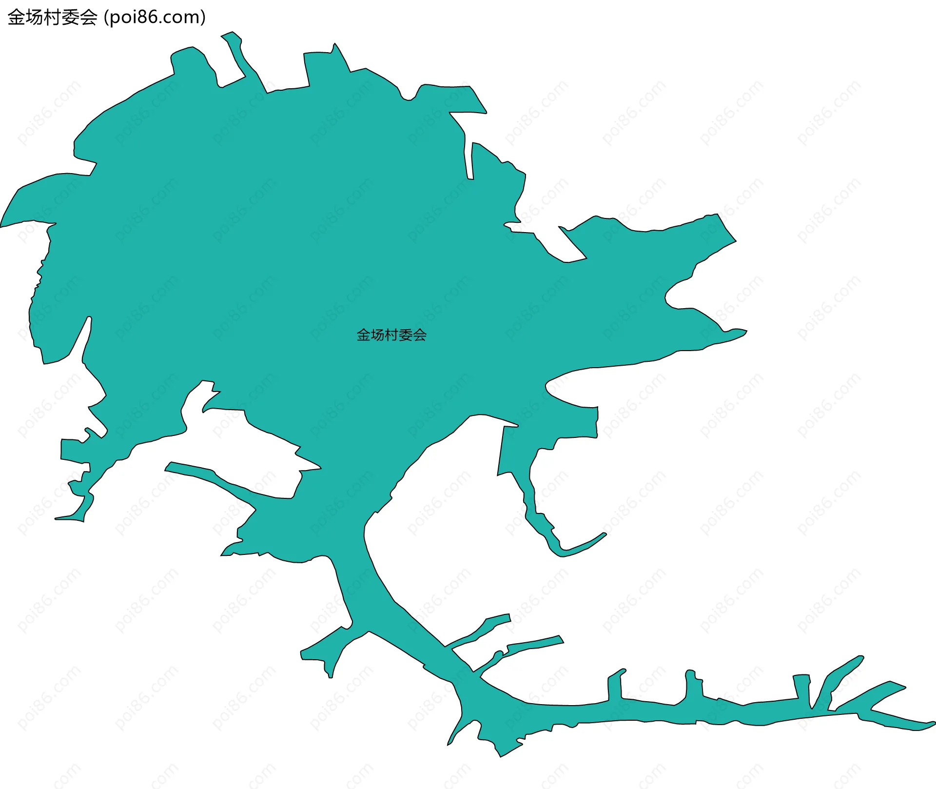 金场村委会边界地图
