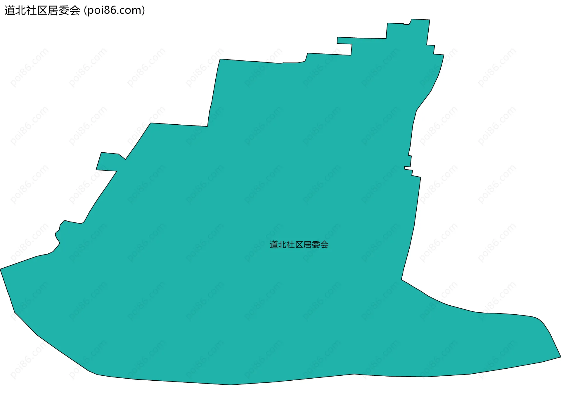道北社区居委会边界地图
