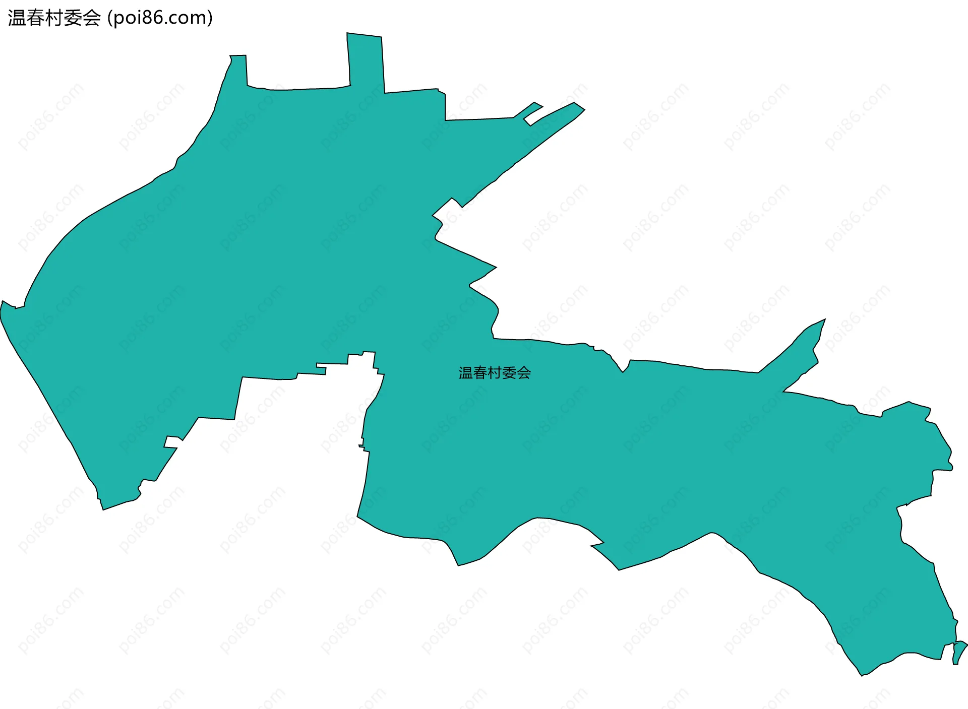 温春村委会边界地图