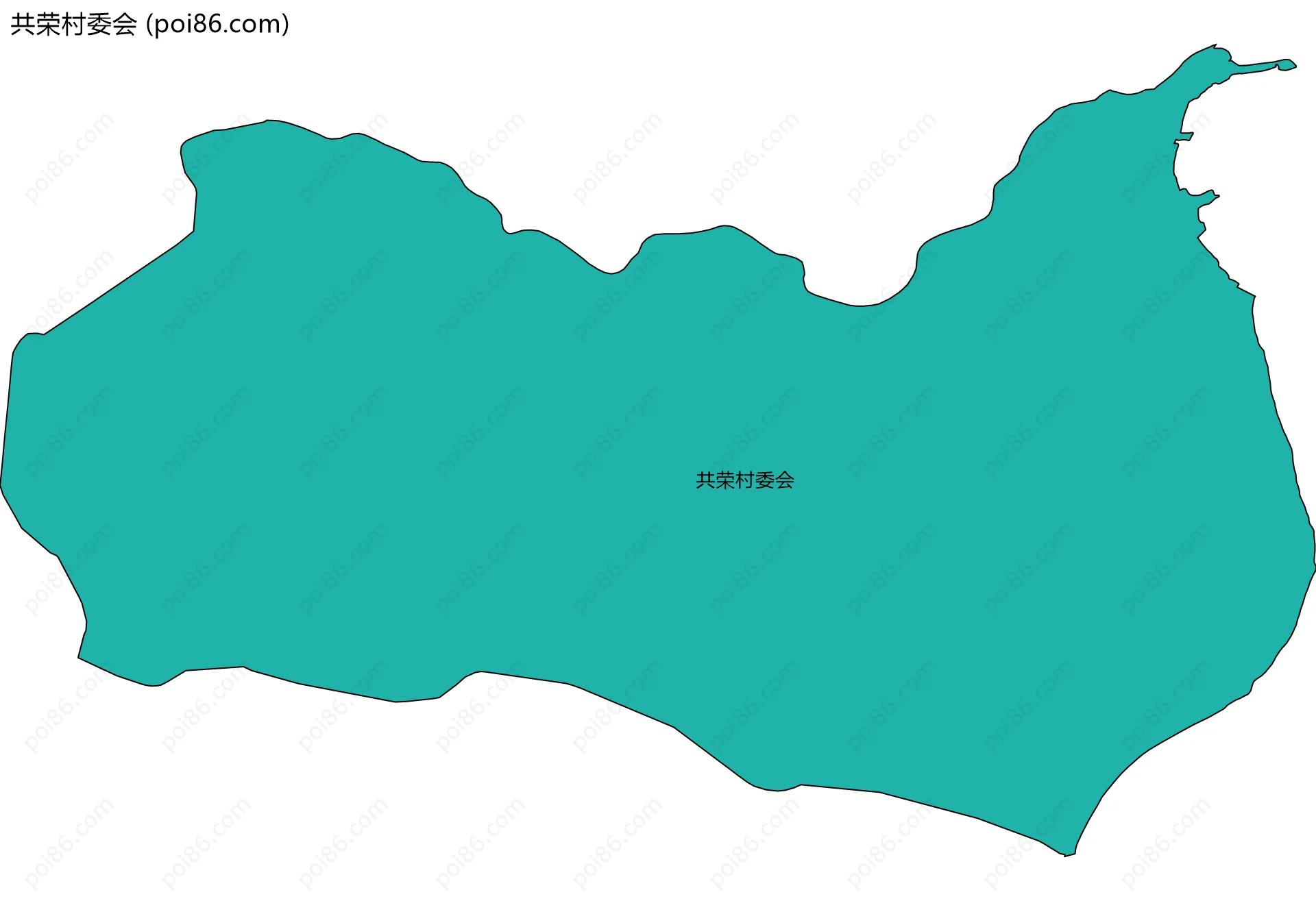 共荣村委会边界地图