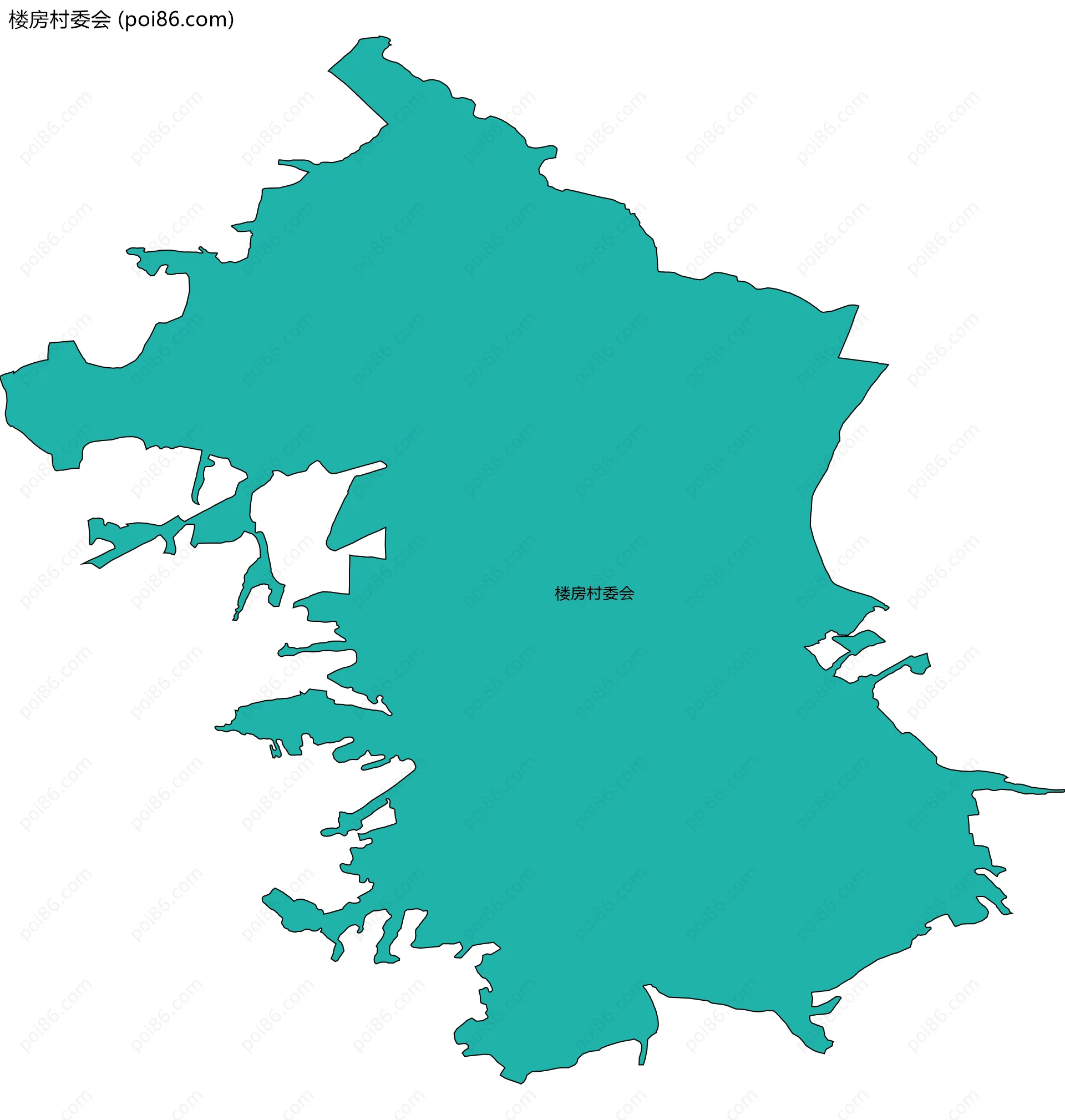 楼房村委会边界地图
