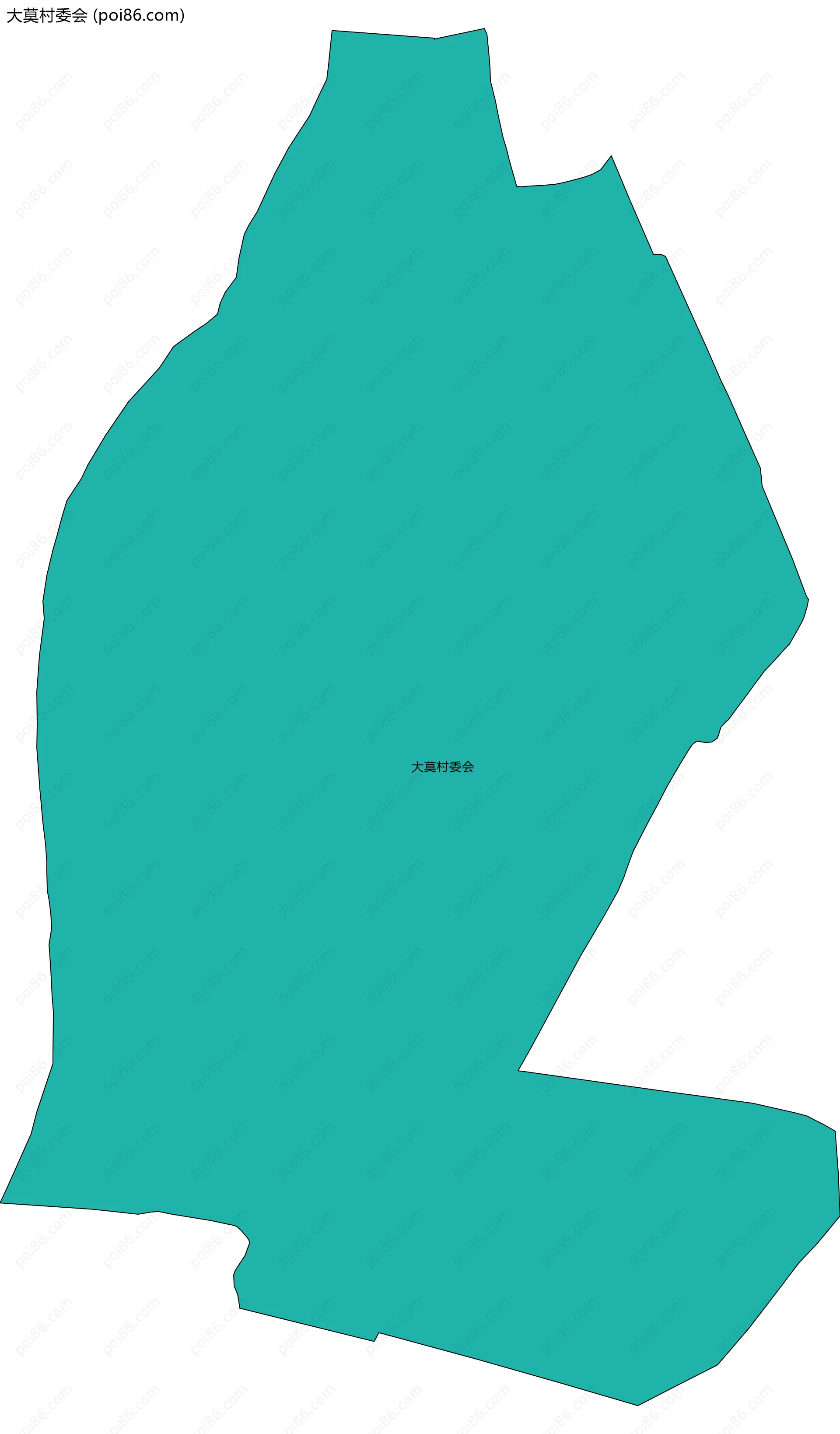 大莫村委会边界地图