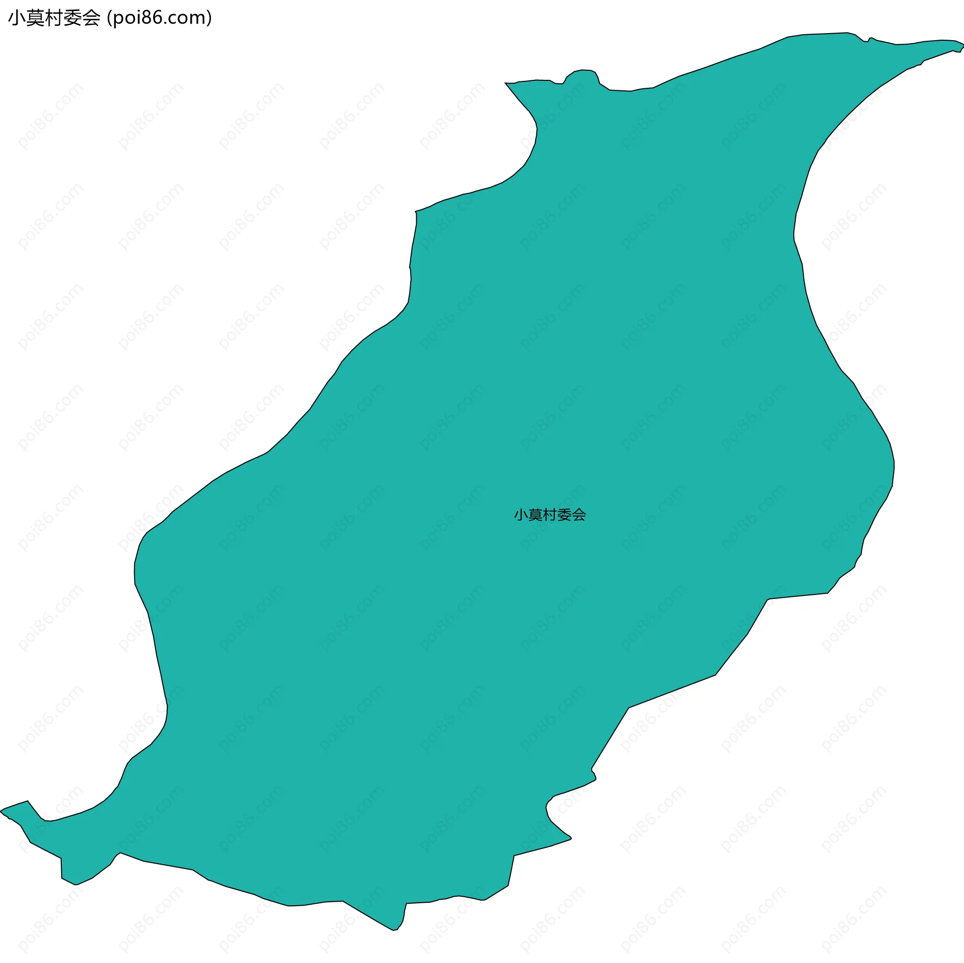 小莫村委会边界地图