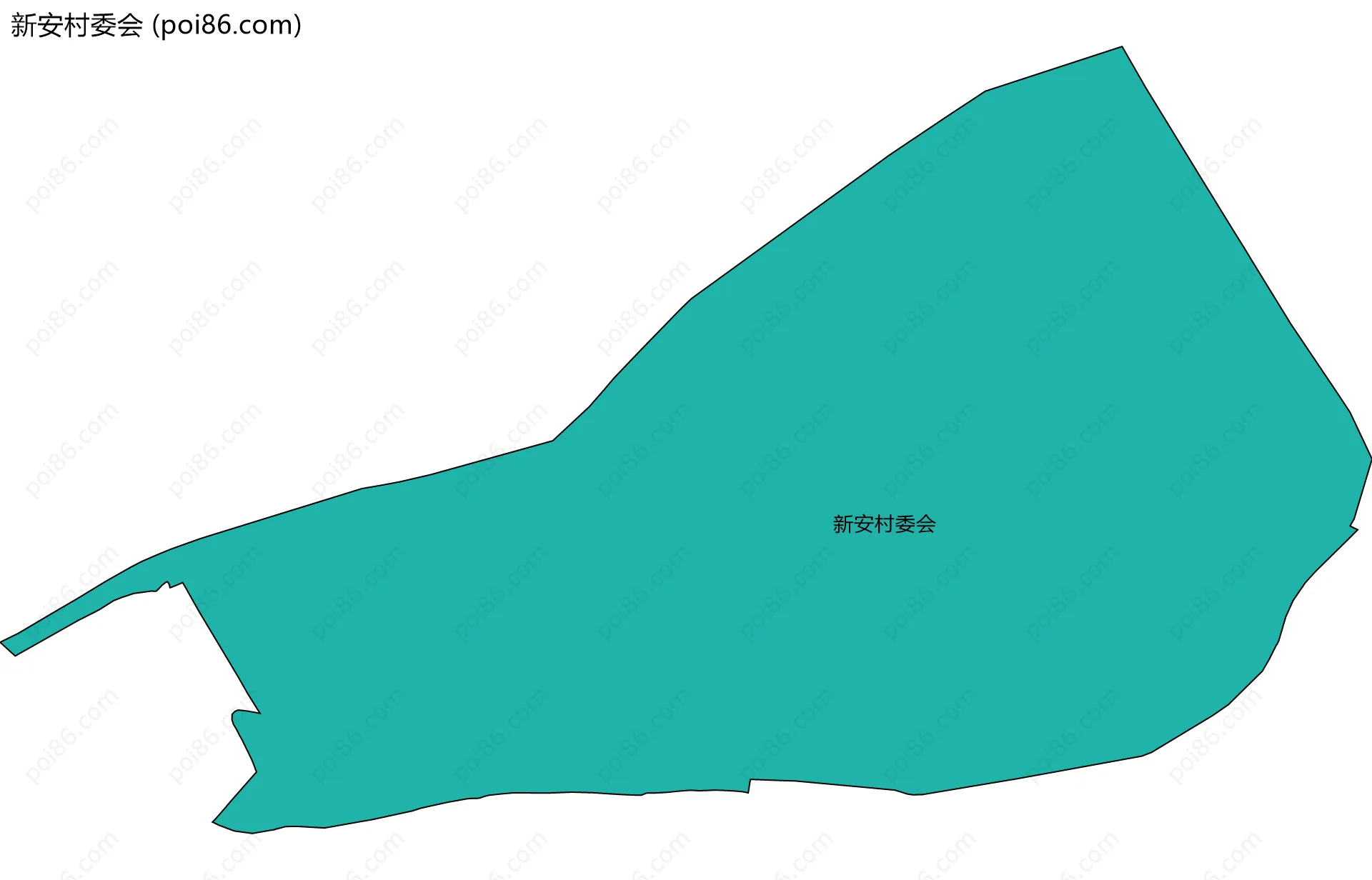 新安村委会边界地图