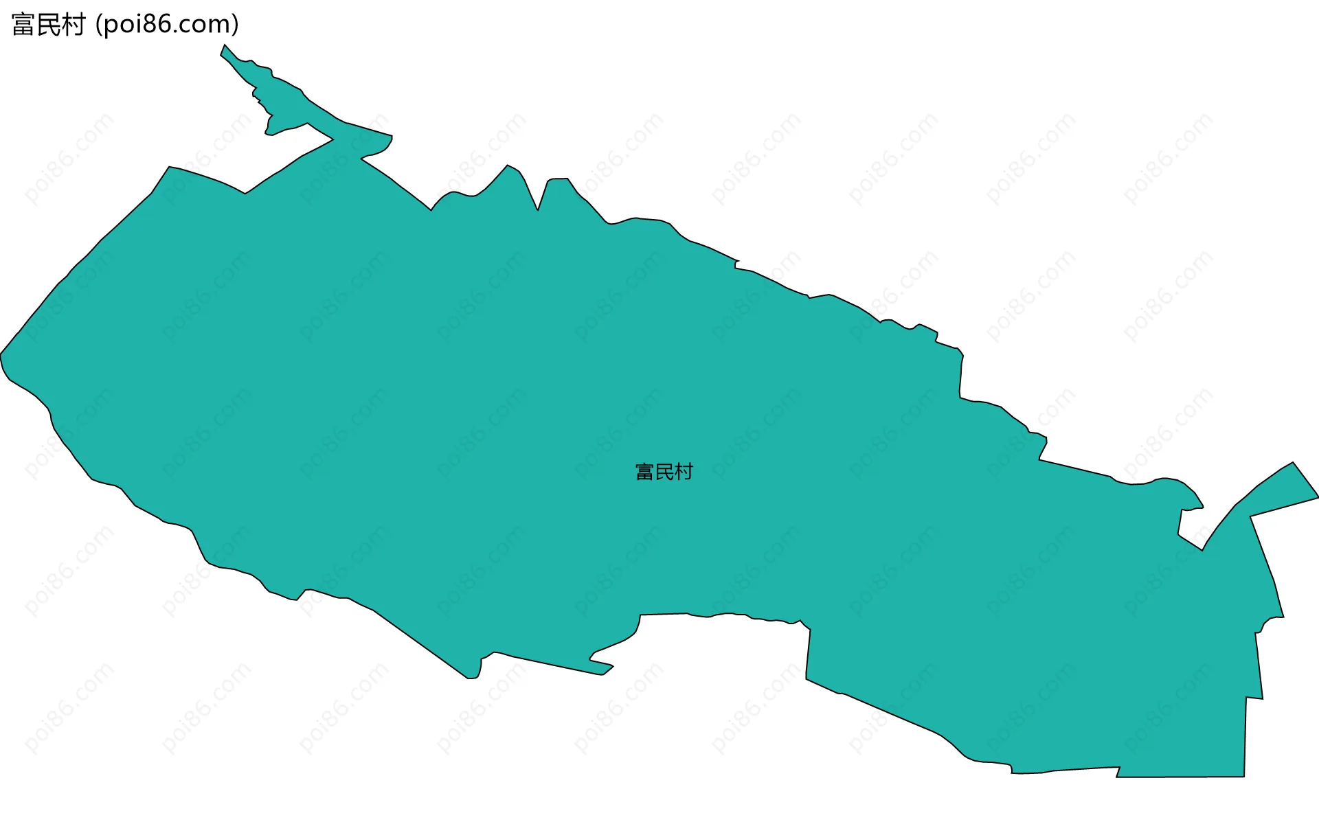 富民村边界地图