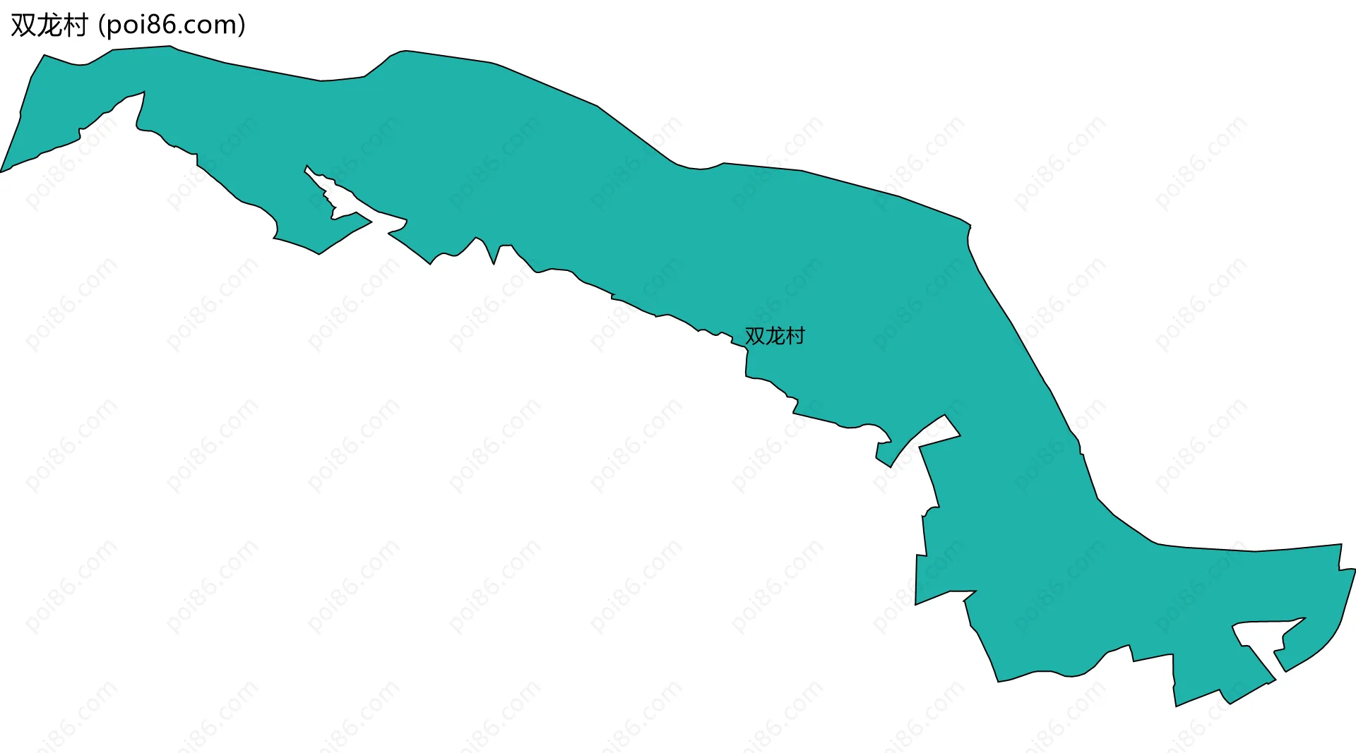 双龙村边界地图