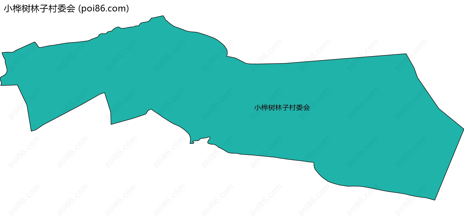 小桦树林子村委会边界地图