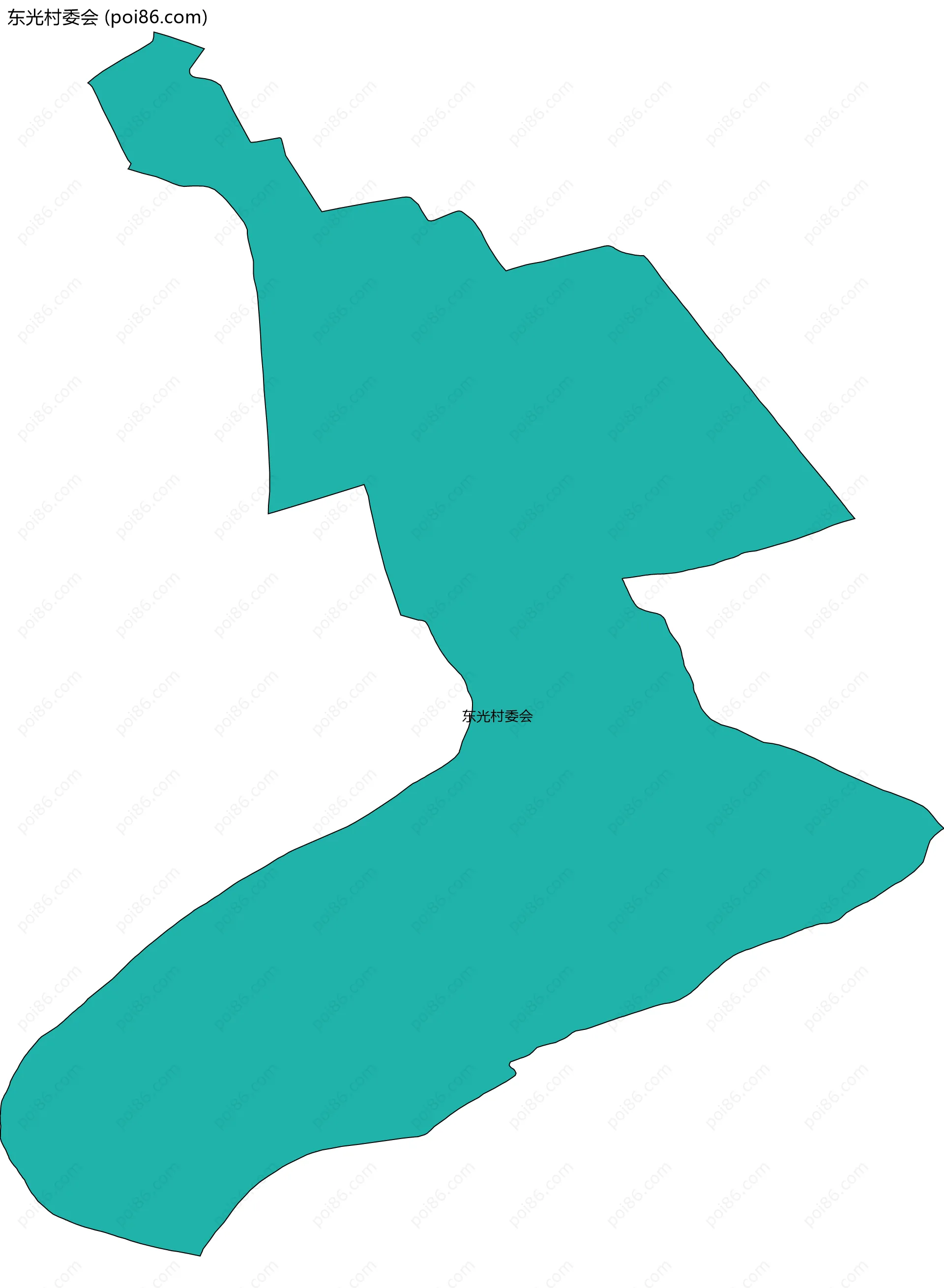 东光村委会边界地图