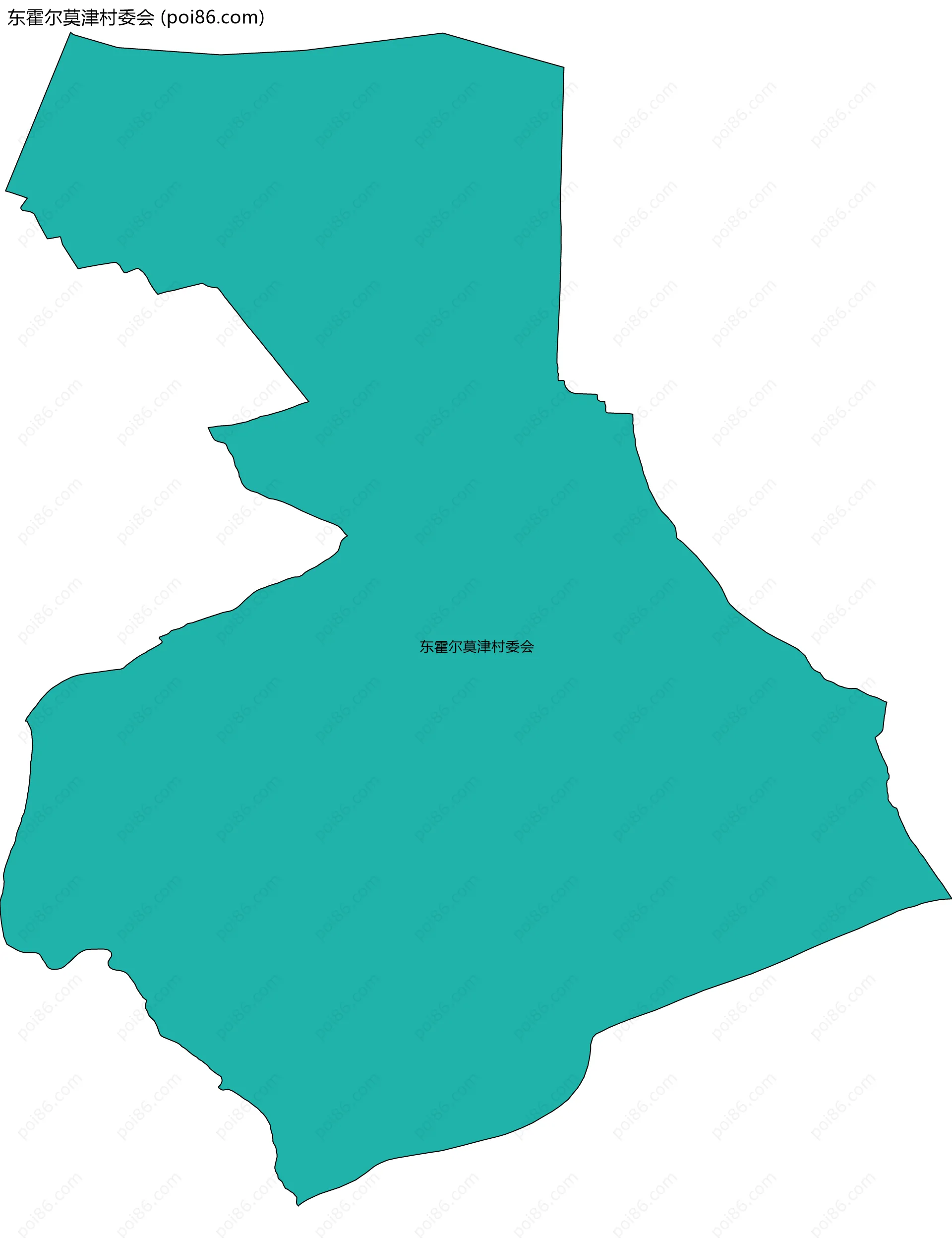 东霍尔莫津村委会边界地图
