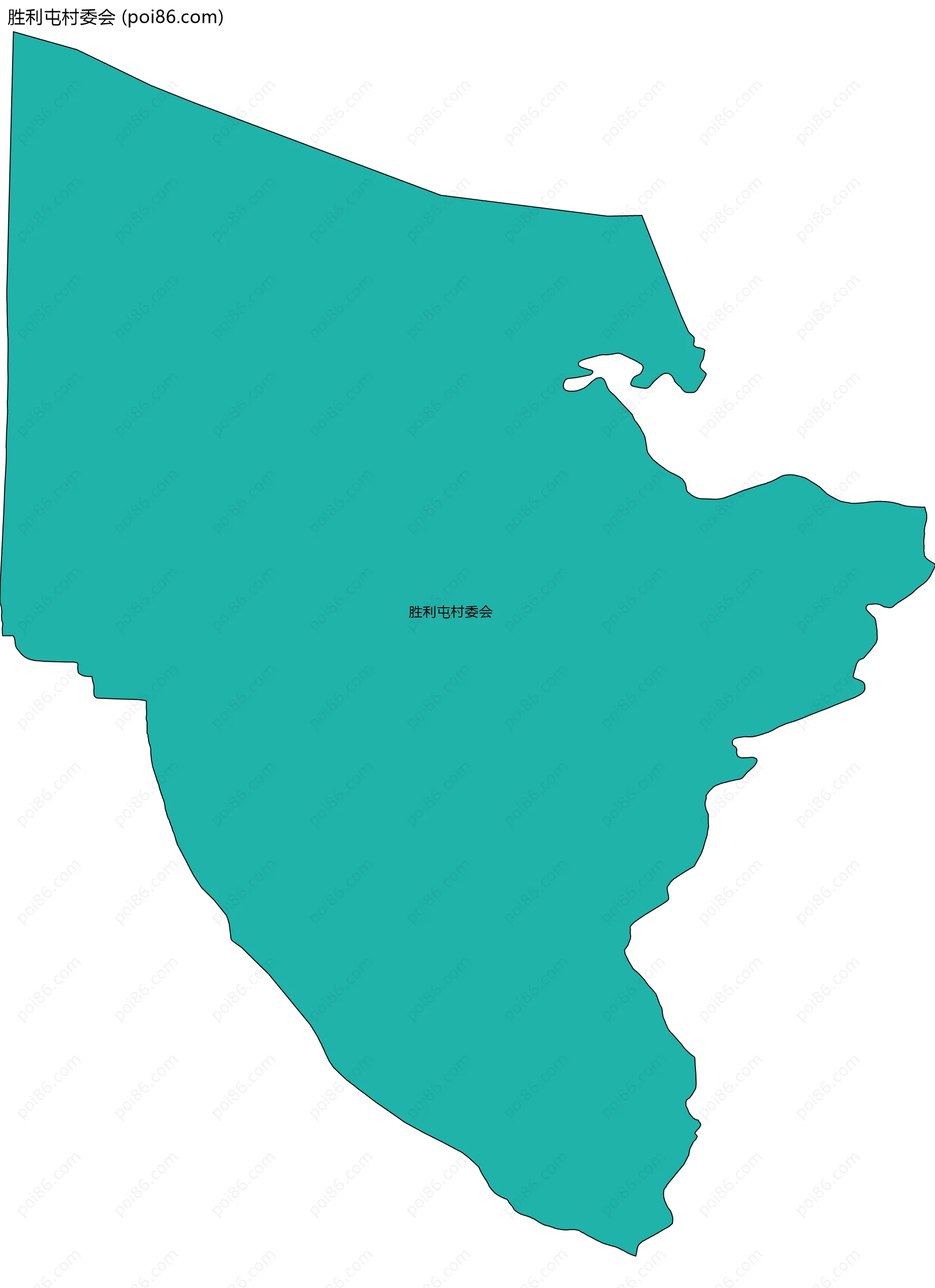 胜利屯村委会边界地图