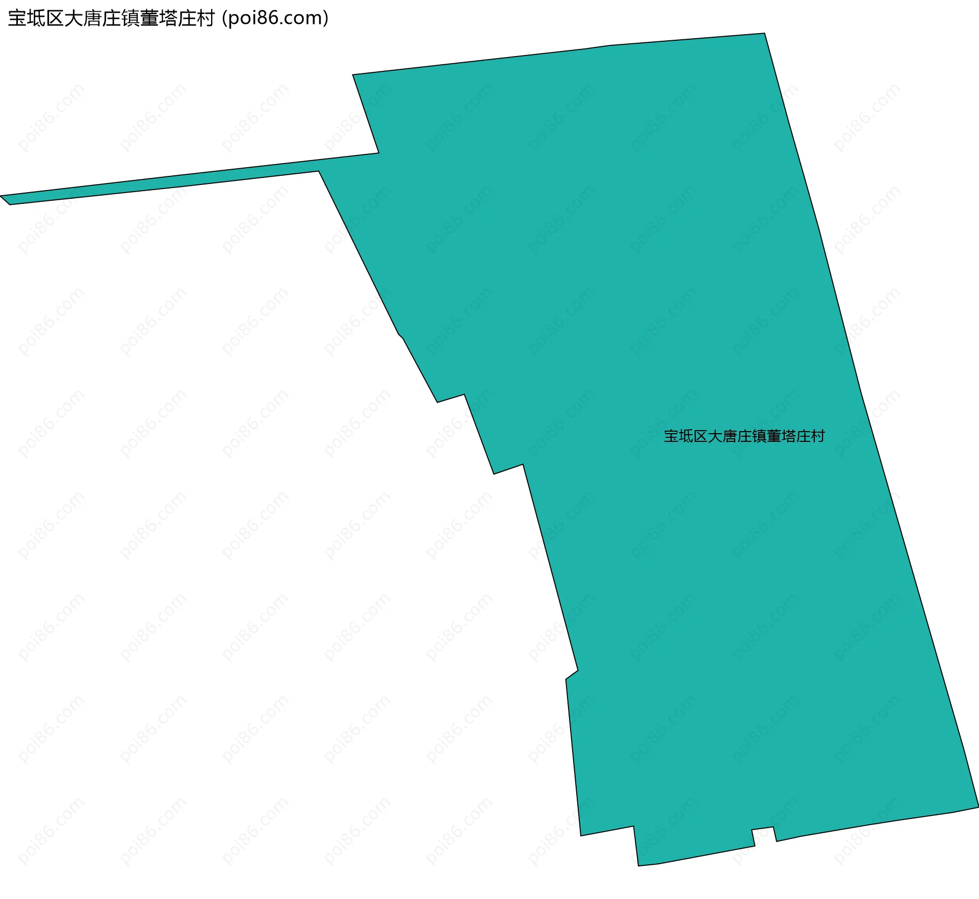宝坻区大唐庄镇董塔庄村边界地图