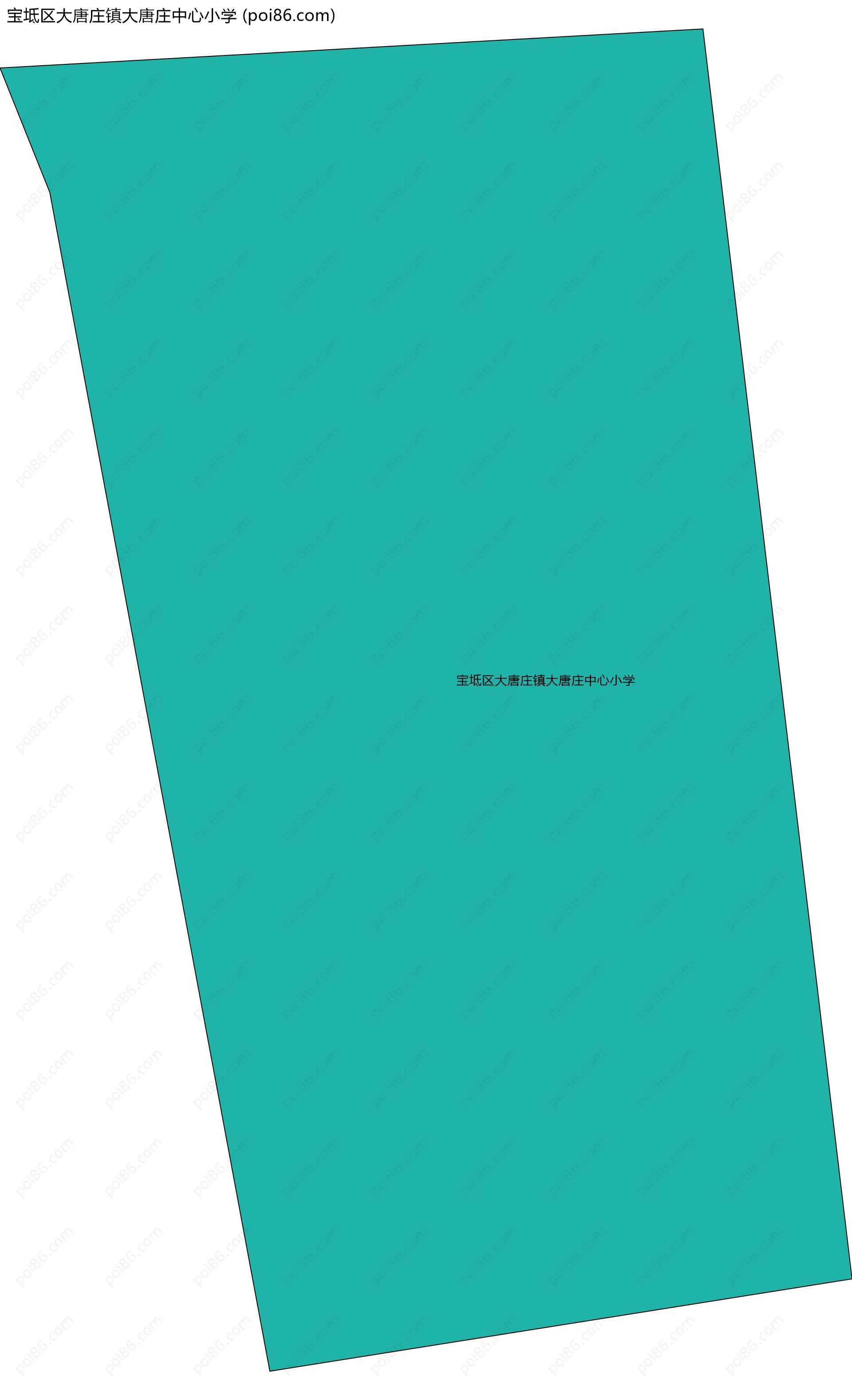 宝坻区大唐庄镇大唐庄中心小学边界地图