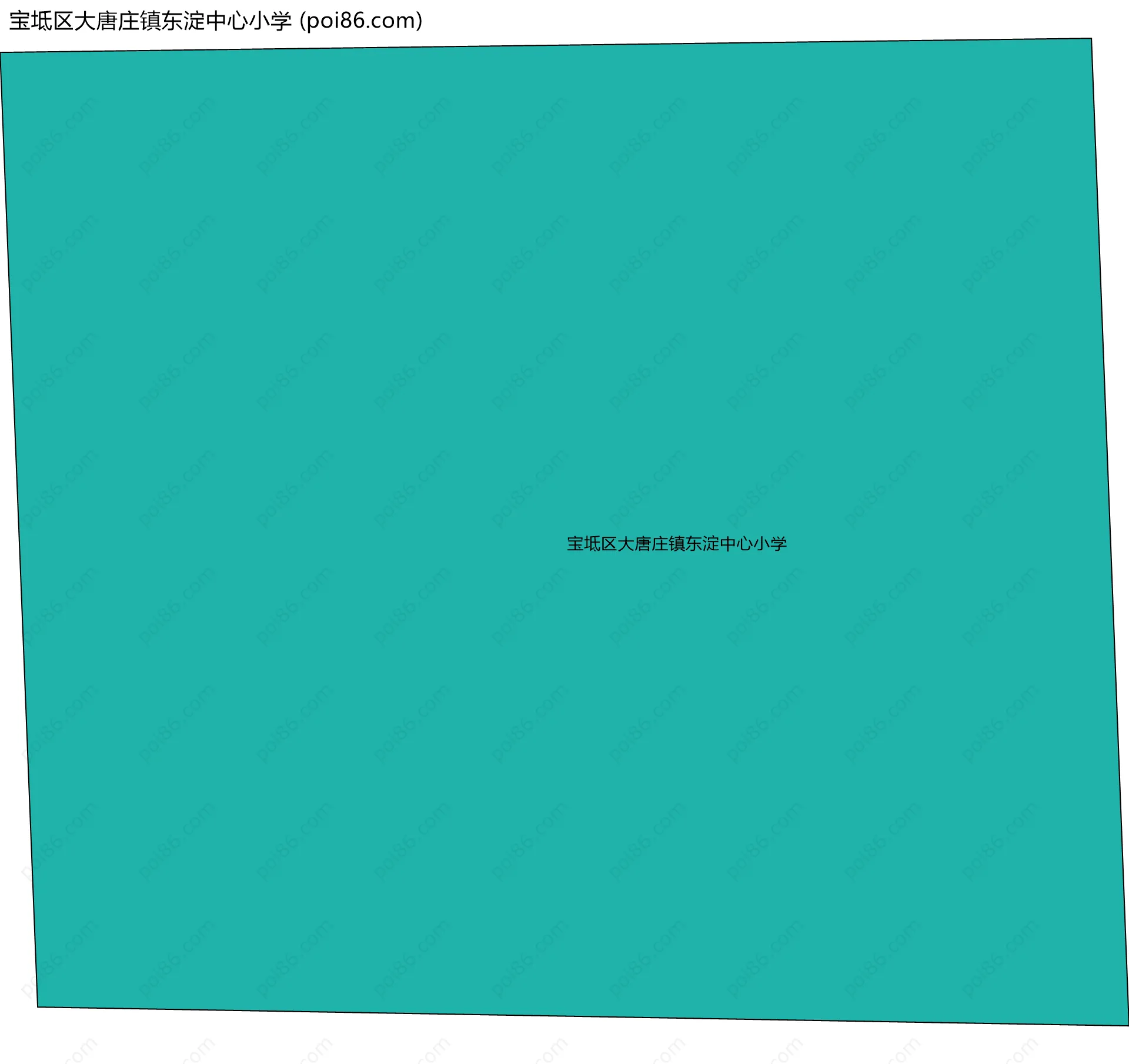 宝坻区大唐庄镇东淀中心小学边界地图