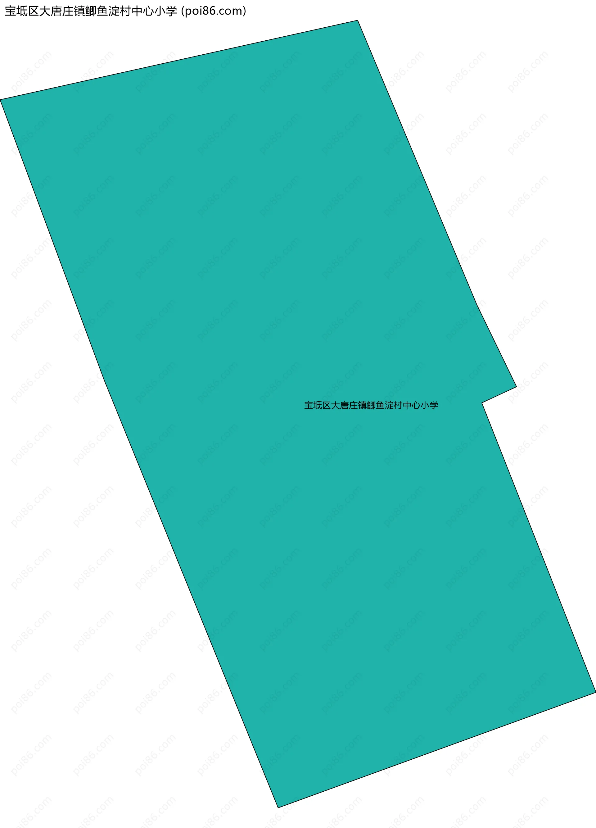 宝坻区大唐庄镇鲫鱼淀村中心小学边界地图