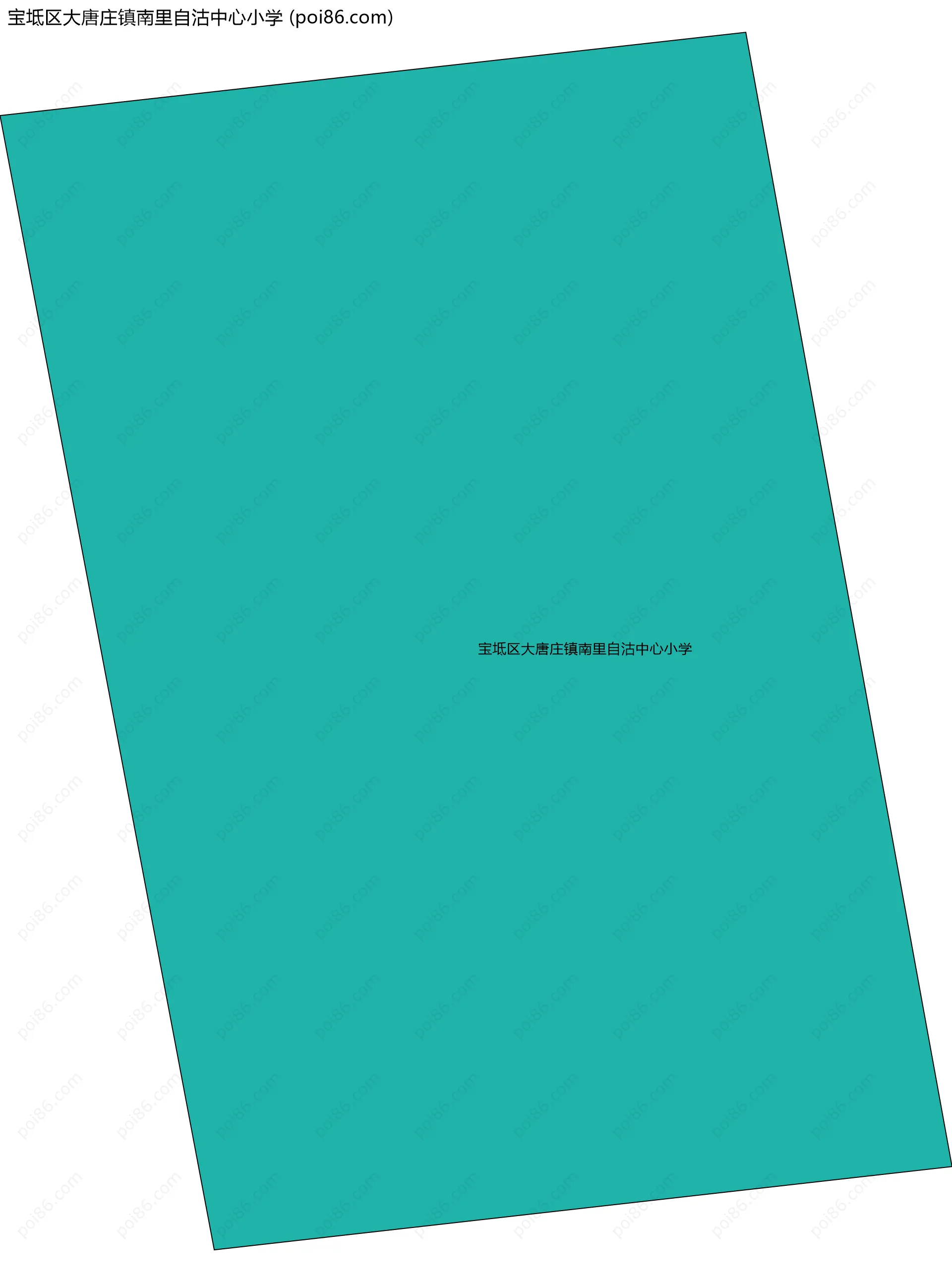 宝坻区大唐庄镇南里自沽中心小学边界地图