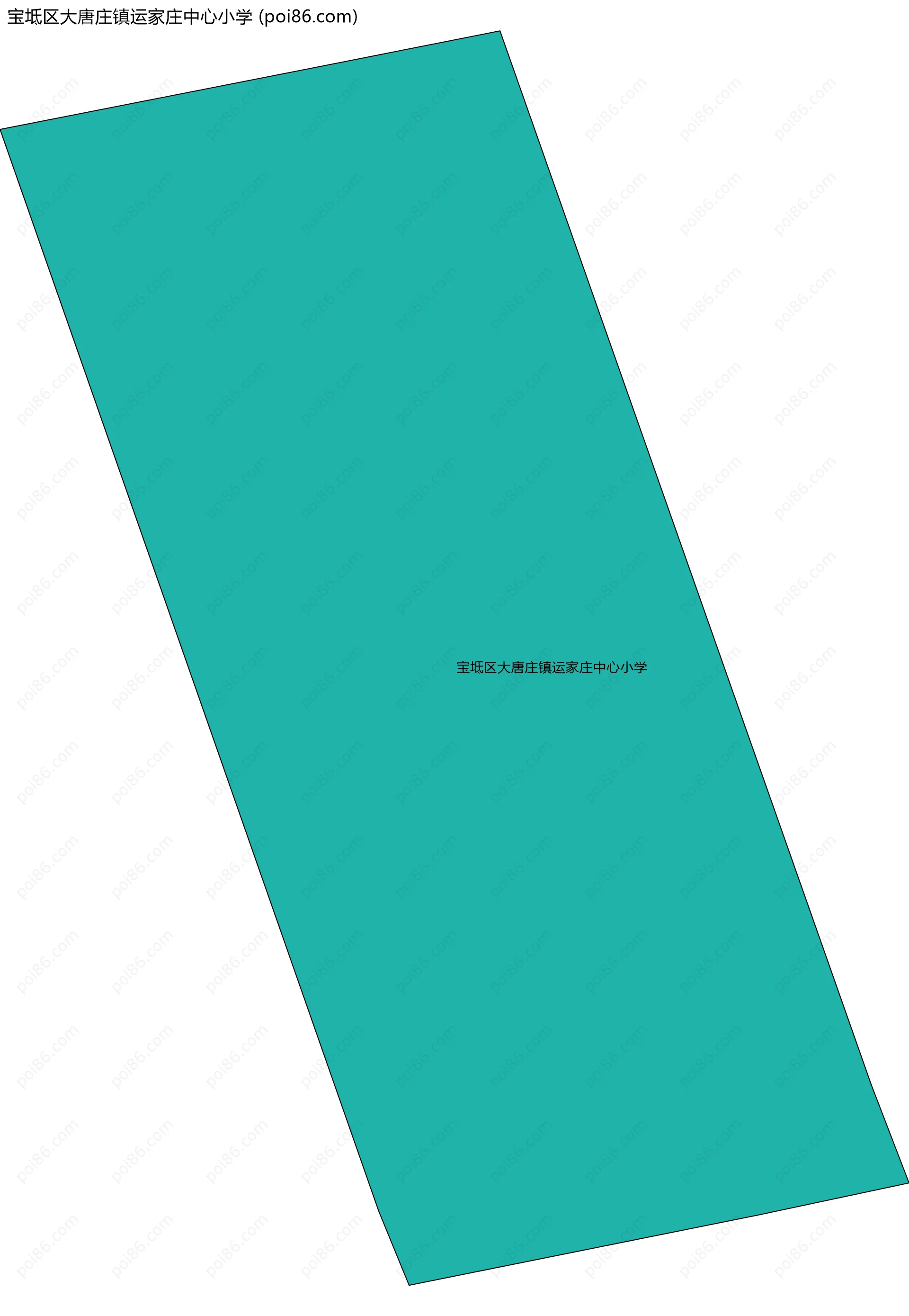 宝坻区大唐庄镇运家庄中心小学边界地图