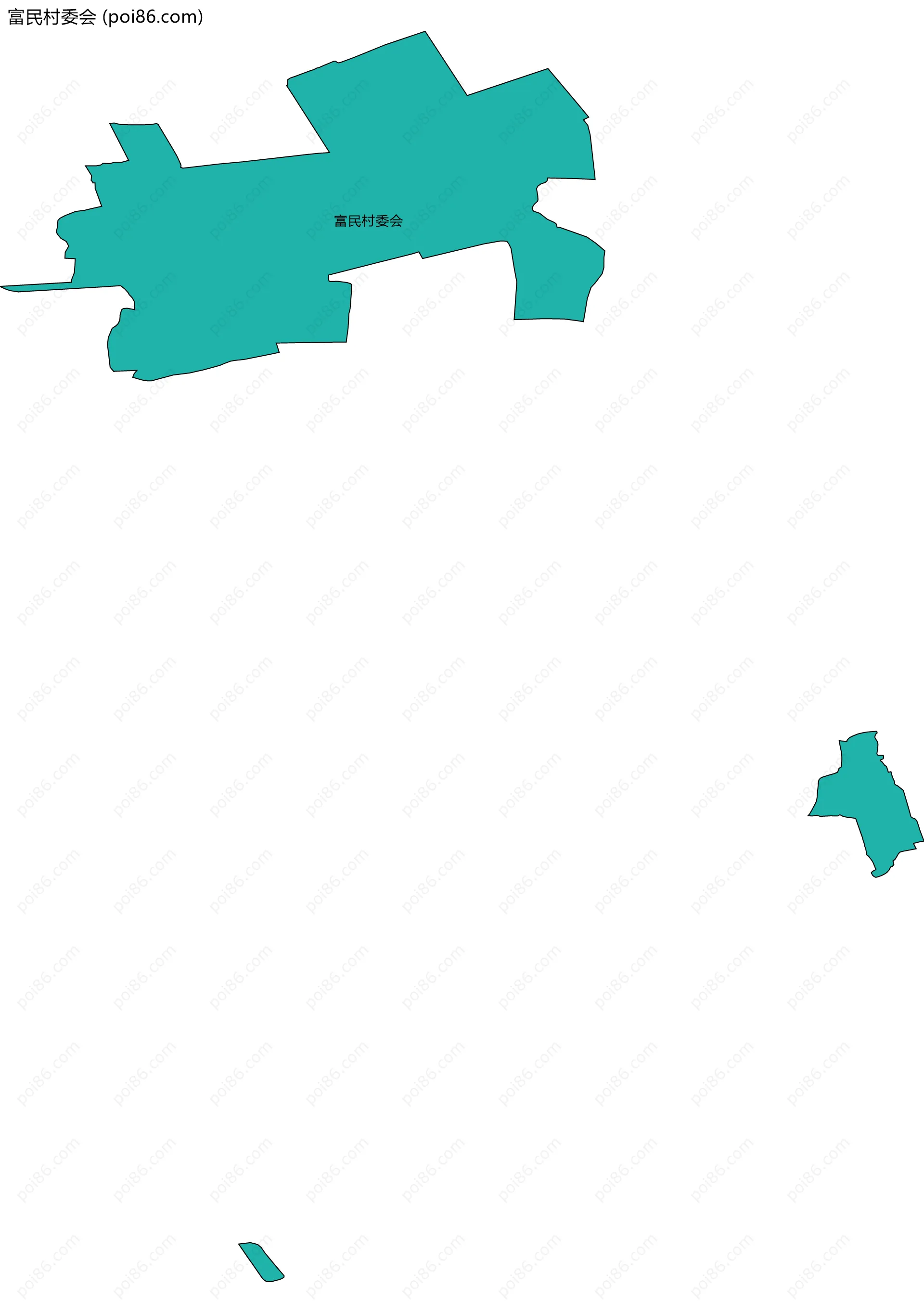 富民村委会边界地图