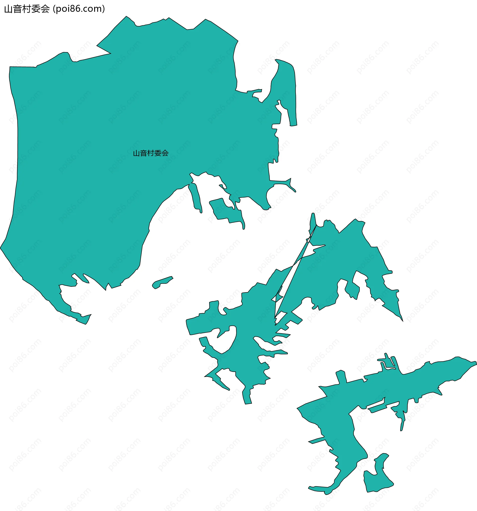 山音村委会边界地图