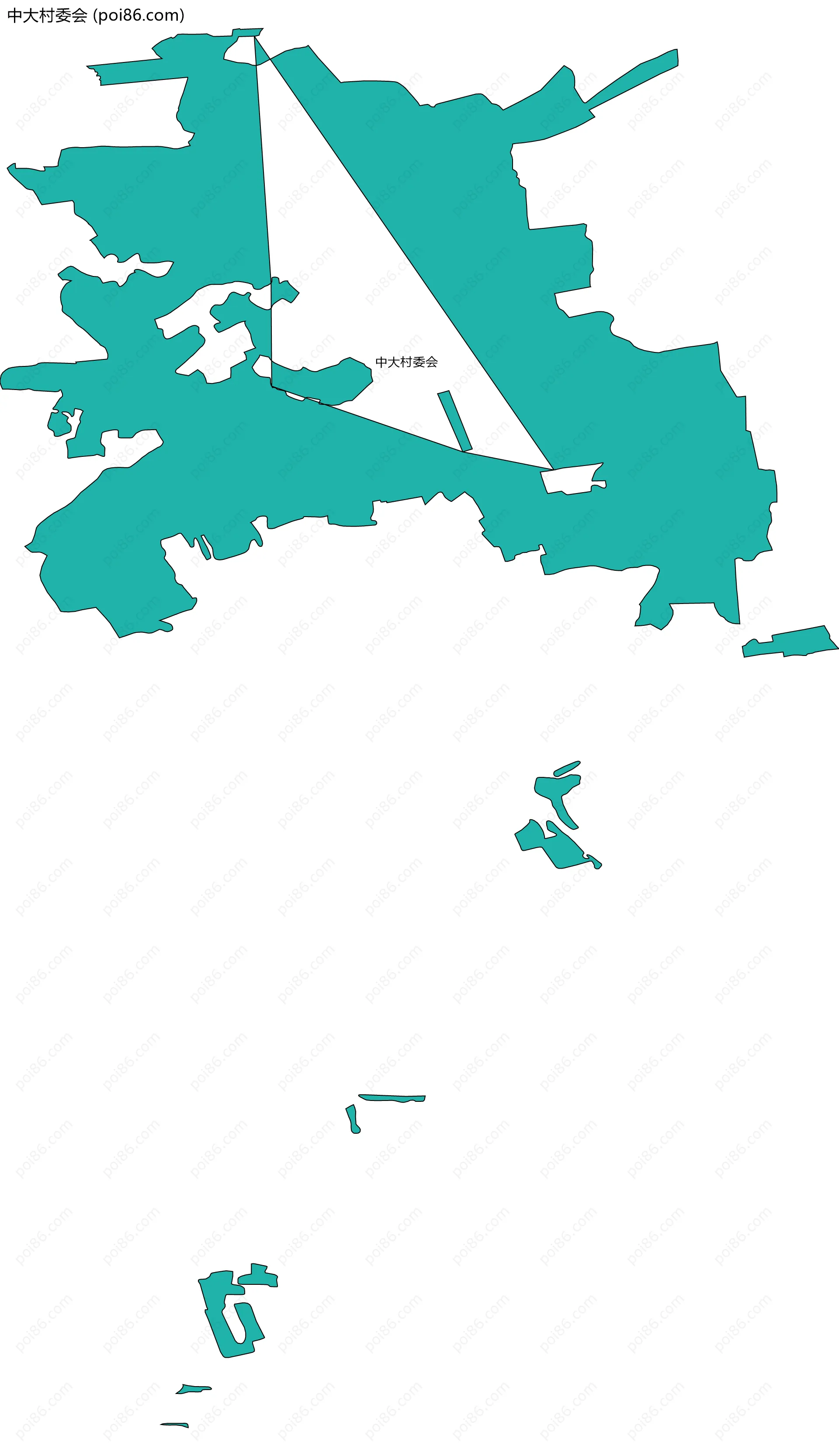 中大村委会边界地图