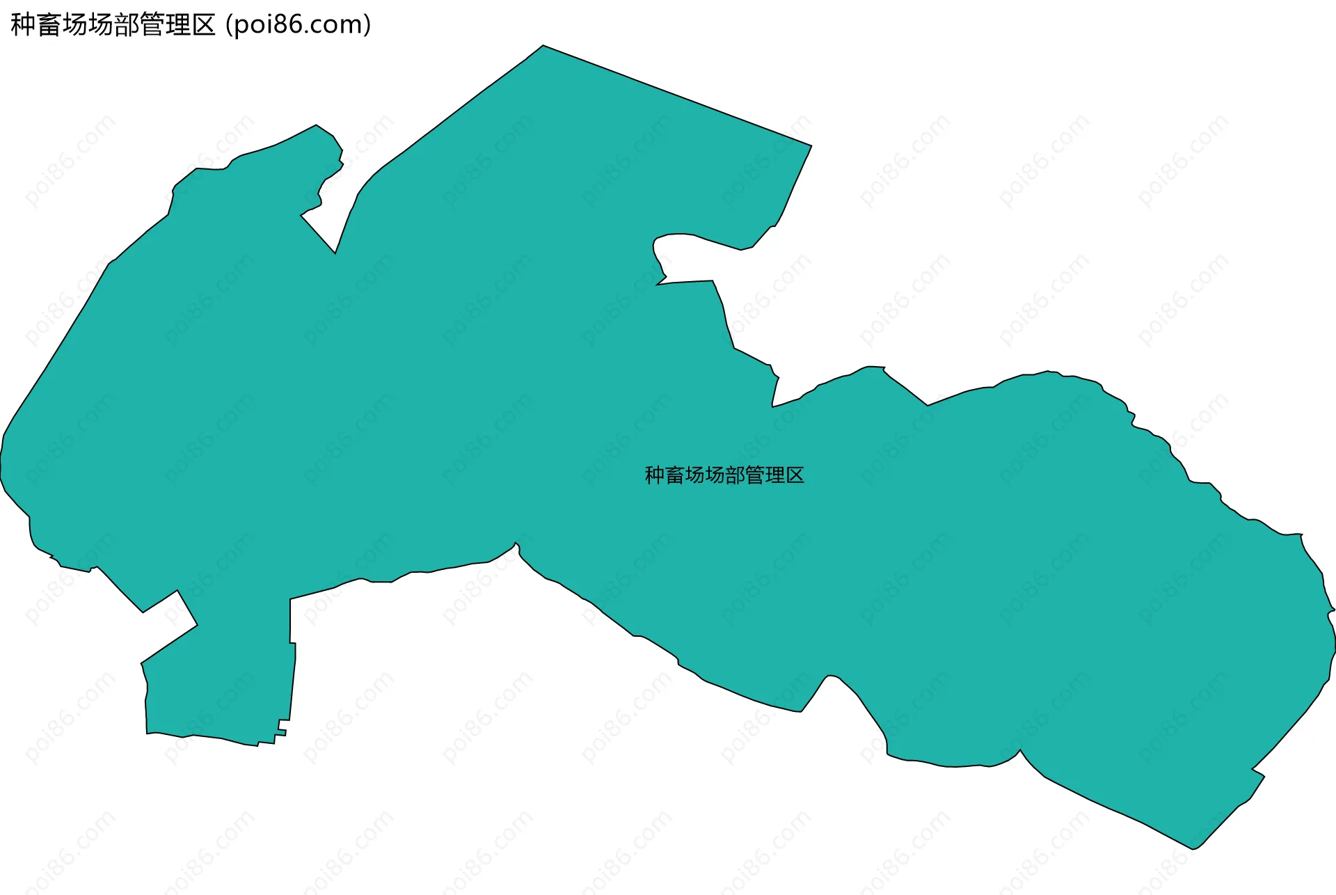 种畜场场部管理区边界地图