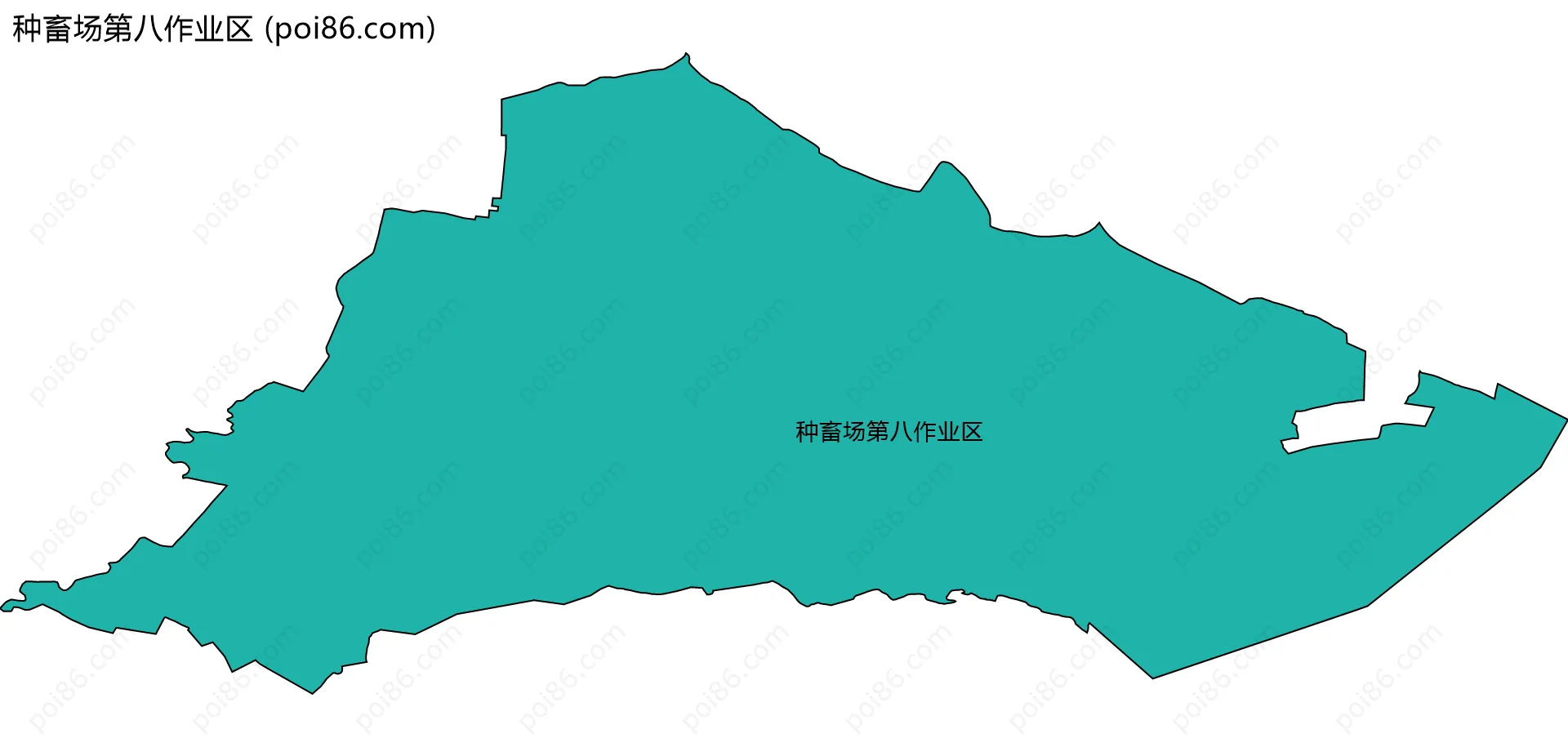 种畜场第八作业区边界地图