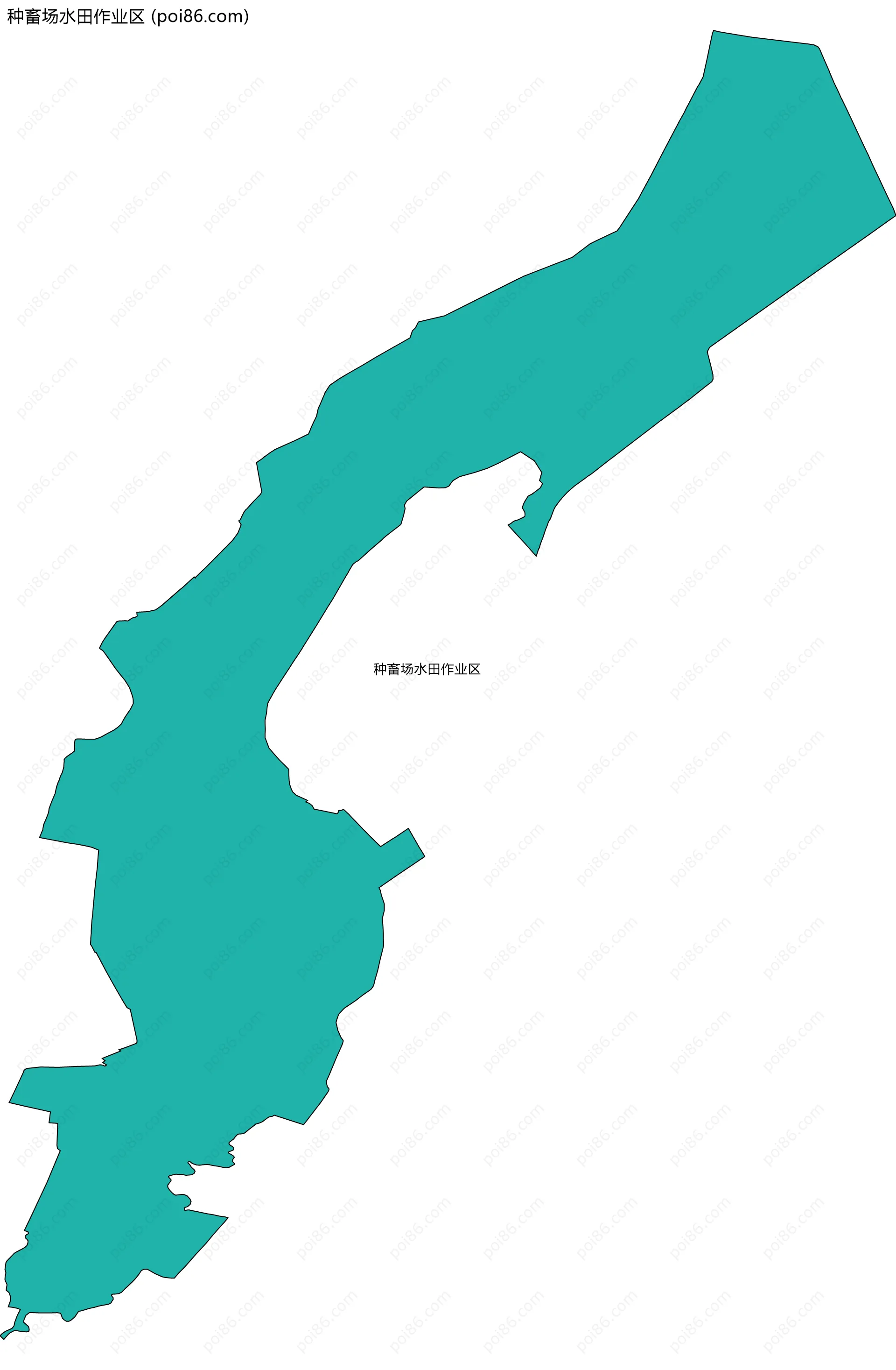 种畜场水田作业区边界地图