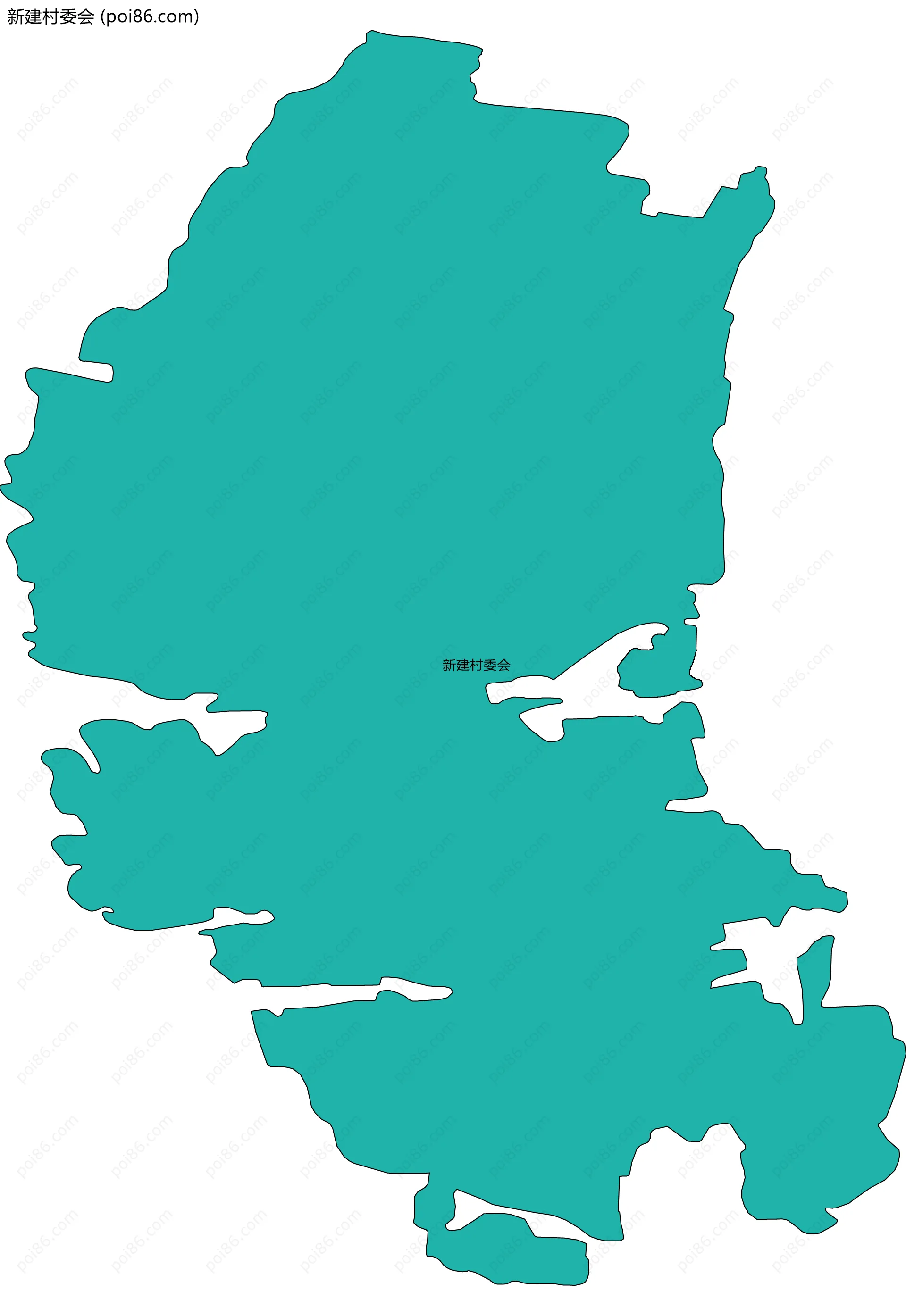 新建村委会边界地图