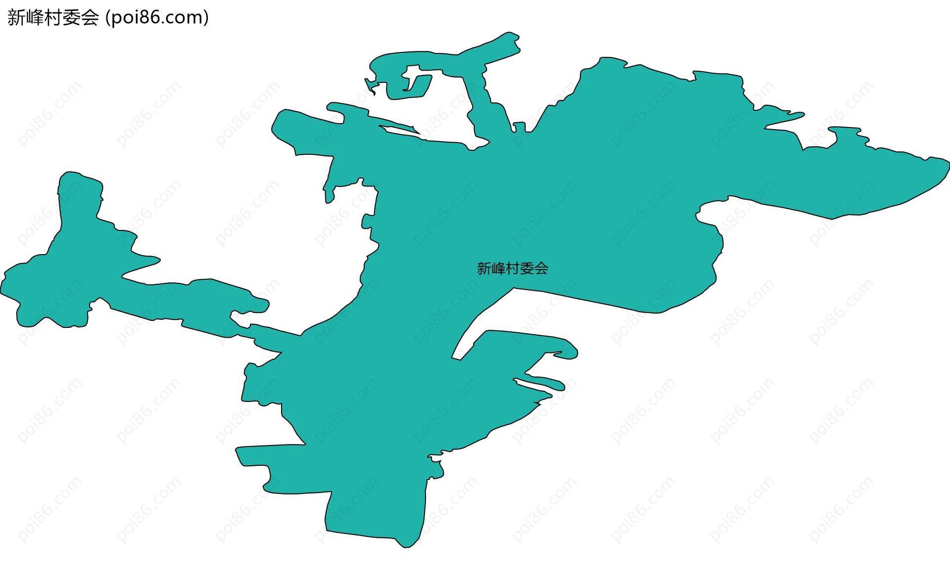 新峰村委会边界地图