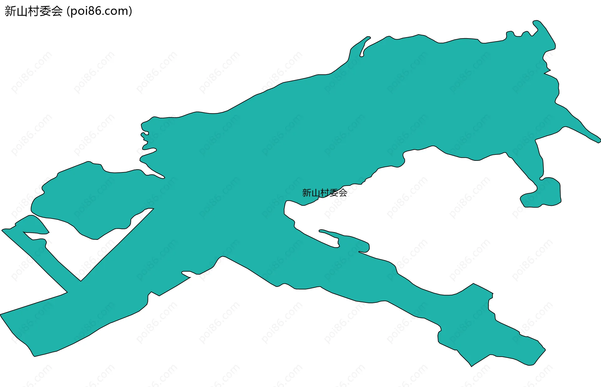 新山村委会边界地图