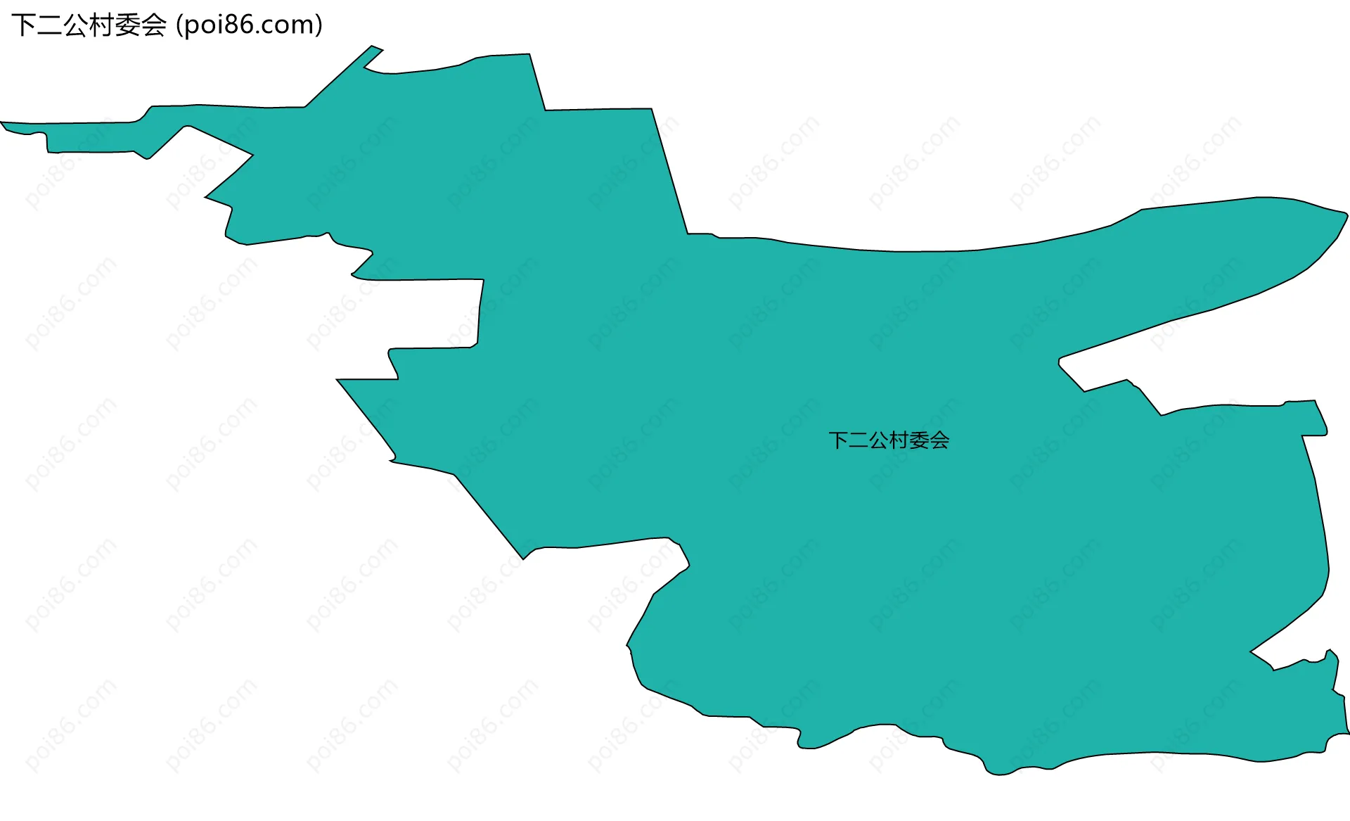 下二公村委会边界地图