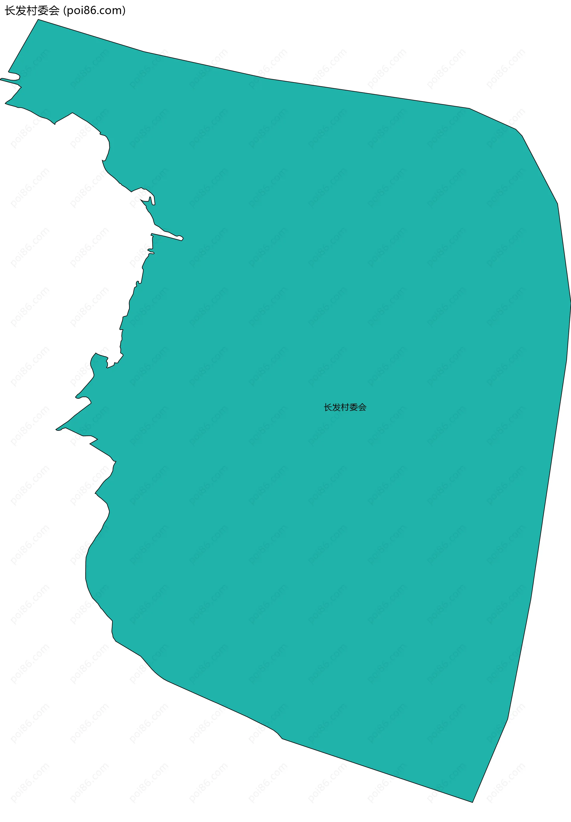 长发村委会边界地图